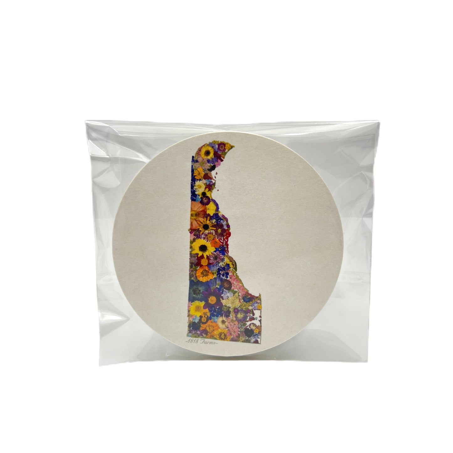 Delaware Themed Coasters (Set of 6) - "Where I Bloom" Collection Coaster 1818 Farms
