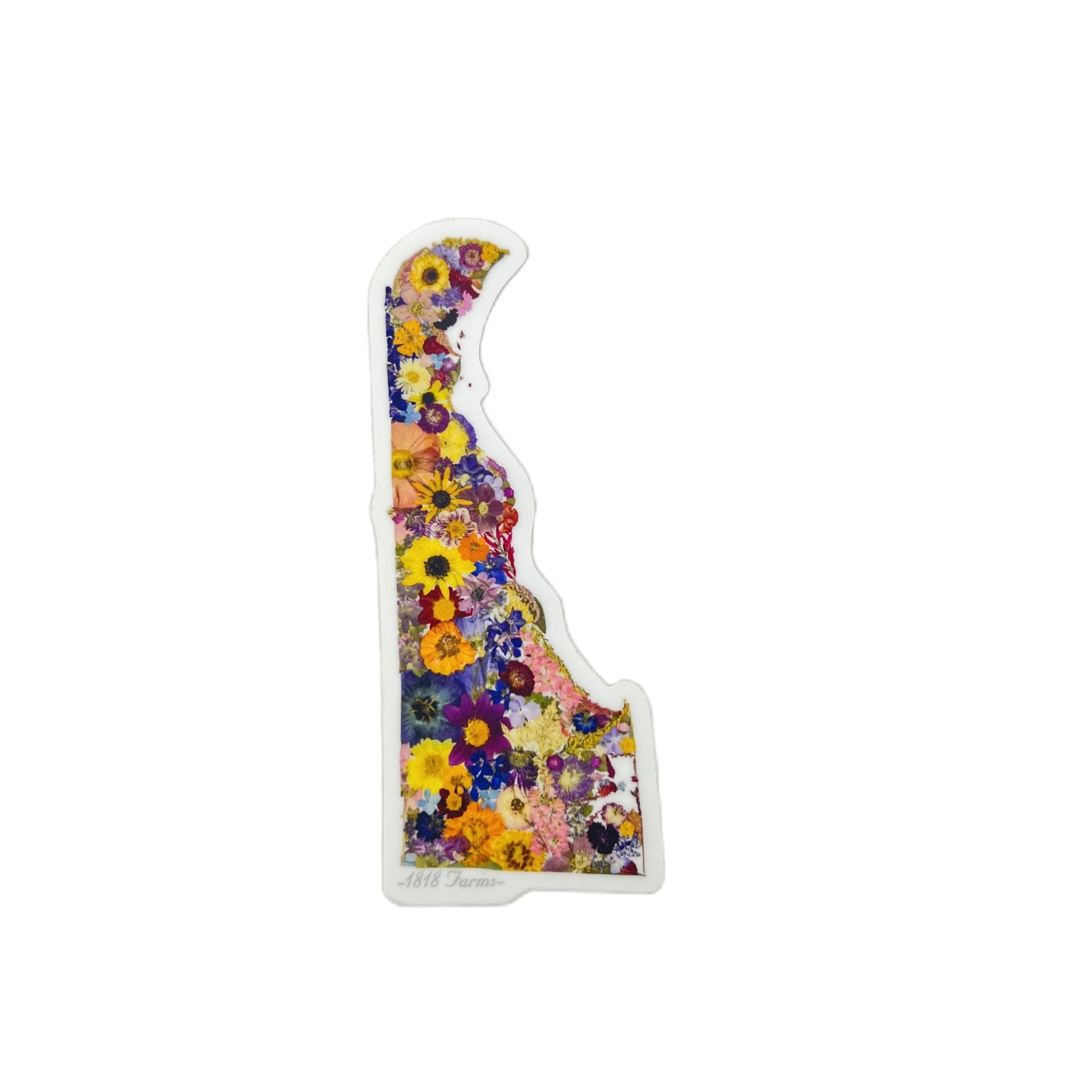 Delaware Themed Vinyl Sticker - "Where I Bloom" Collection Vinyl Sticker 1818 Farms