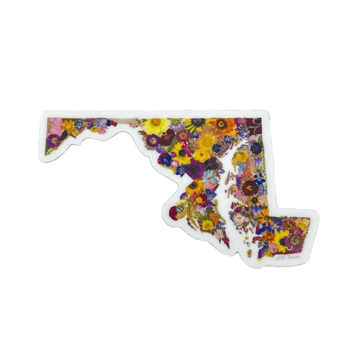 Maryland Themed Vinyl Sticker - "Where I Bloom" Collection Vinyl Sticker 1818 Farms