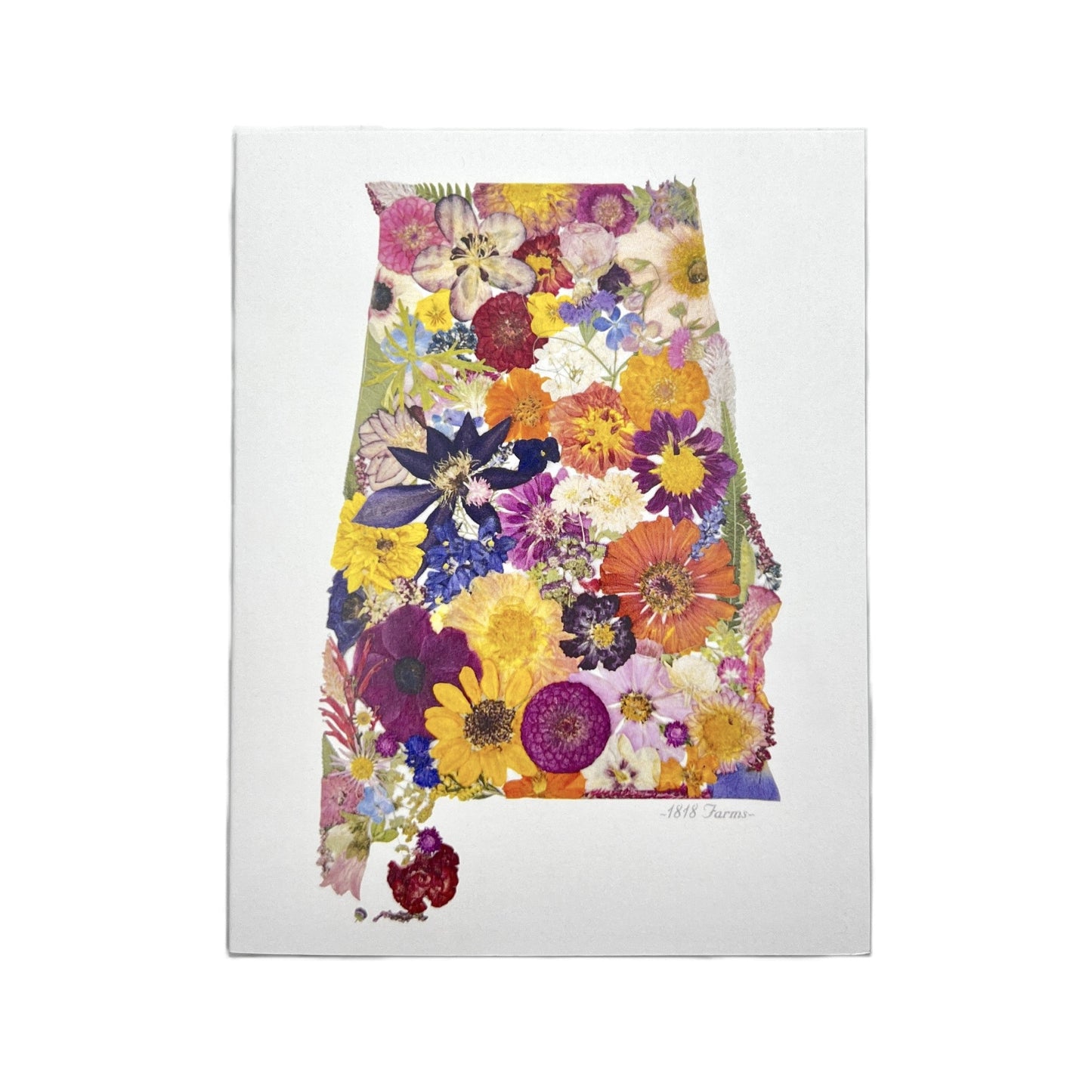 Alabama Themed Notecards (Set of 6) - "Where I Bloom" Collection Notecard 1818 Farms