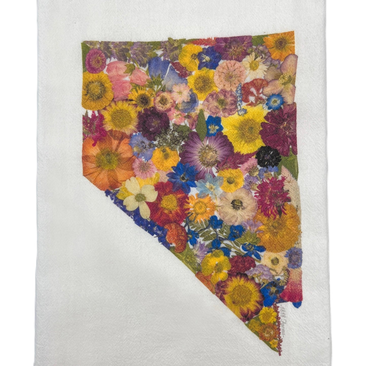 Nevada Themed Flour Sack Towel - "Where I Bloom" Collection Towel 1818 Farms
