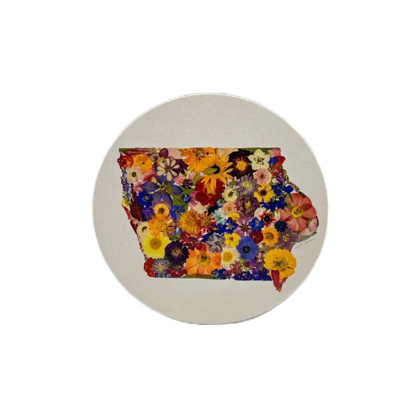 Iowa Themed Coasters (Set of 6) - "Where I Bloom" Collection Coaster 1818 Farms