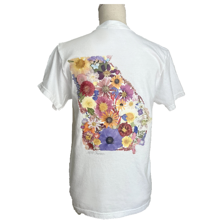 Georgia Themed Comfort Colors Tshirt - "Where I Bloom" Collection T-Shirts 1818 Farms