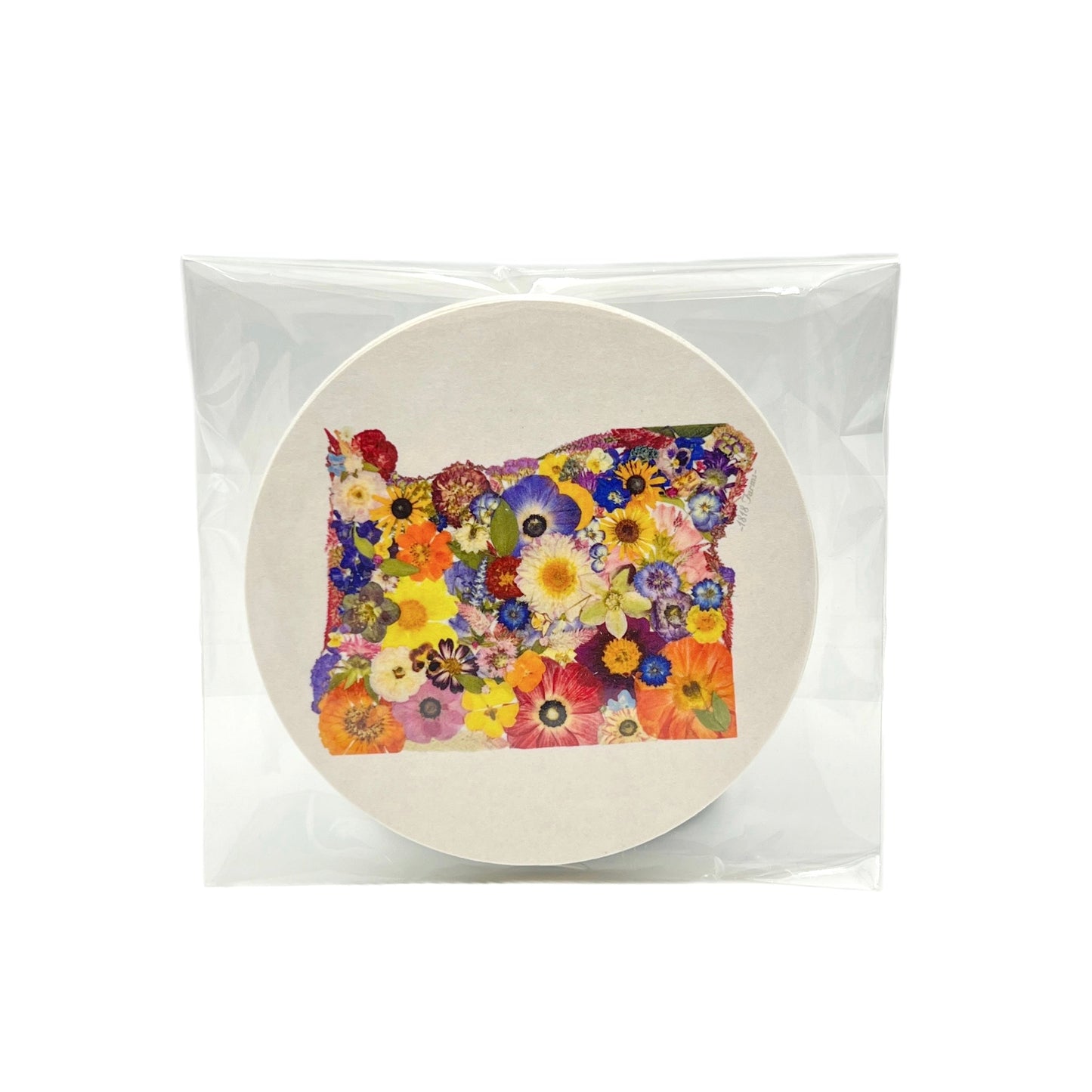 Oregon Themed Coasters (Set of 6) - "Where I Bloom" Collection Coaster 1818 Farms