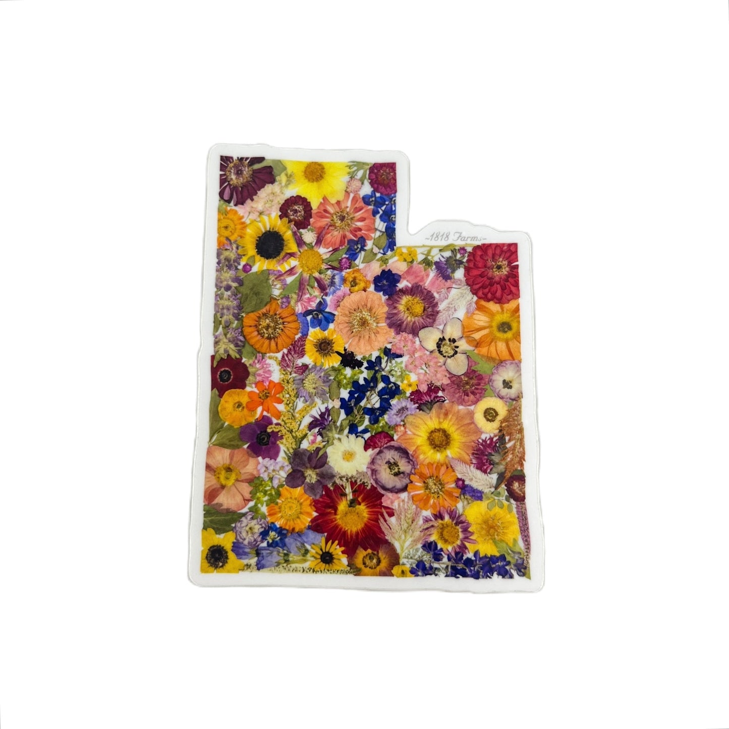 Utah Themed Vinyl Sticker - "Where I Bloom" Collection Vinyl Sticker 1818 Farms