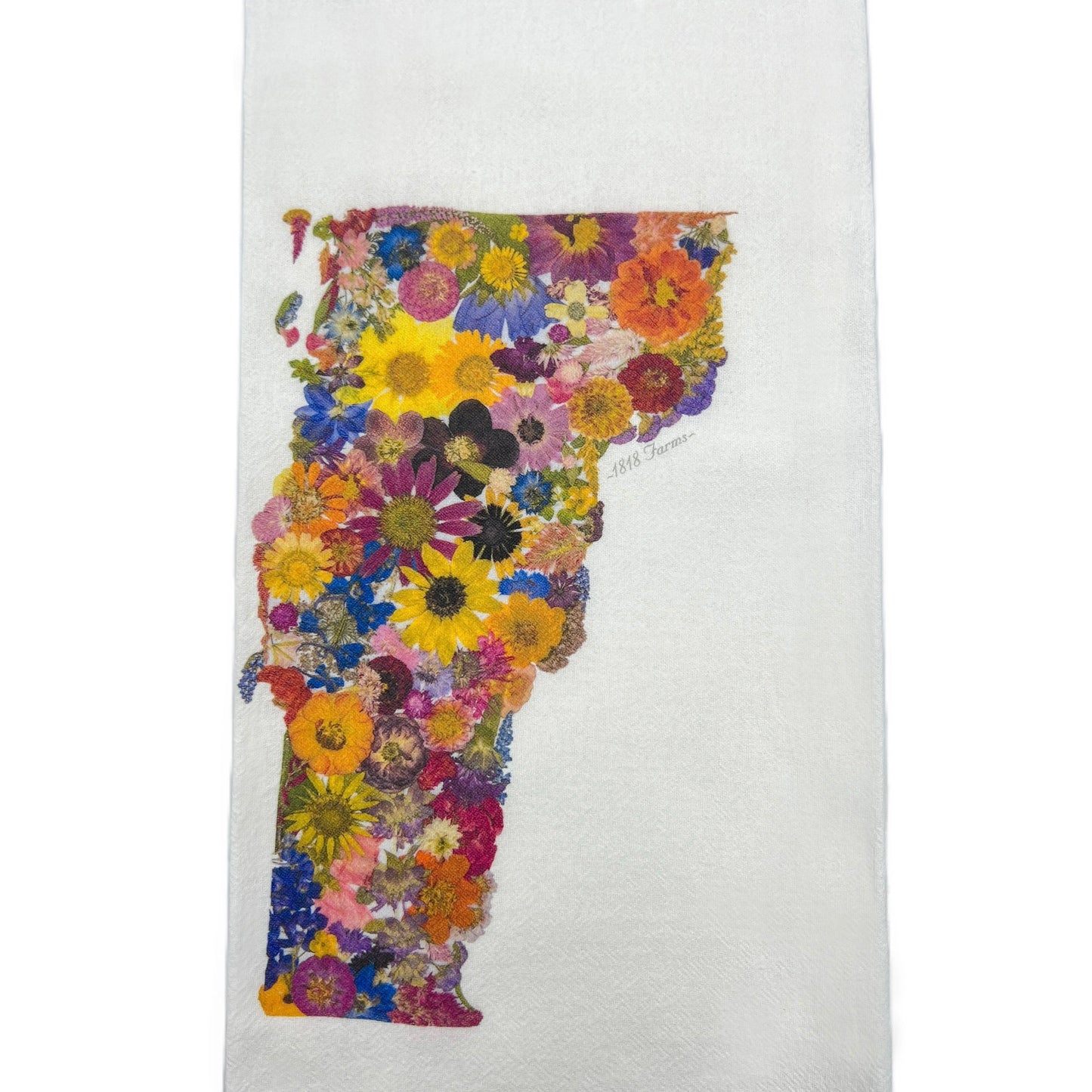 Vermont Themed Flour Sack Towel - "Where I Bloom" Collection Towel 1818 Farms