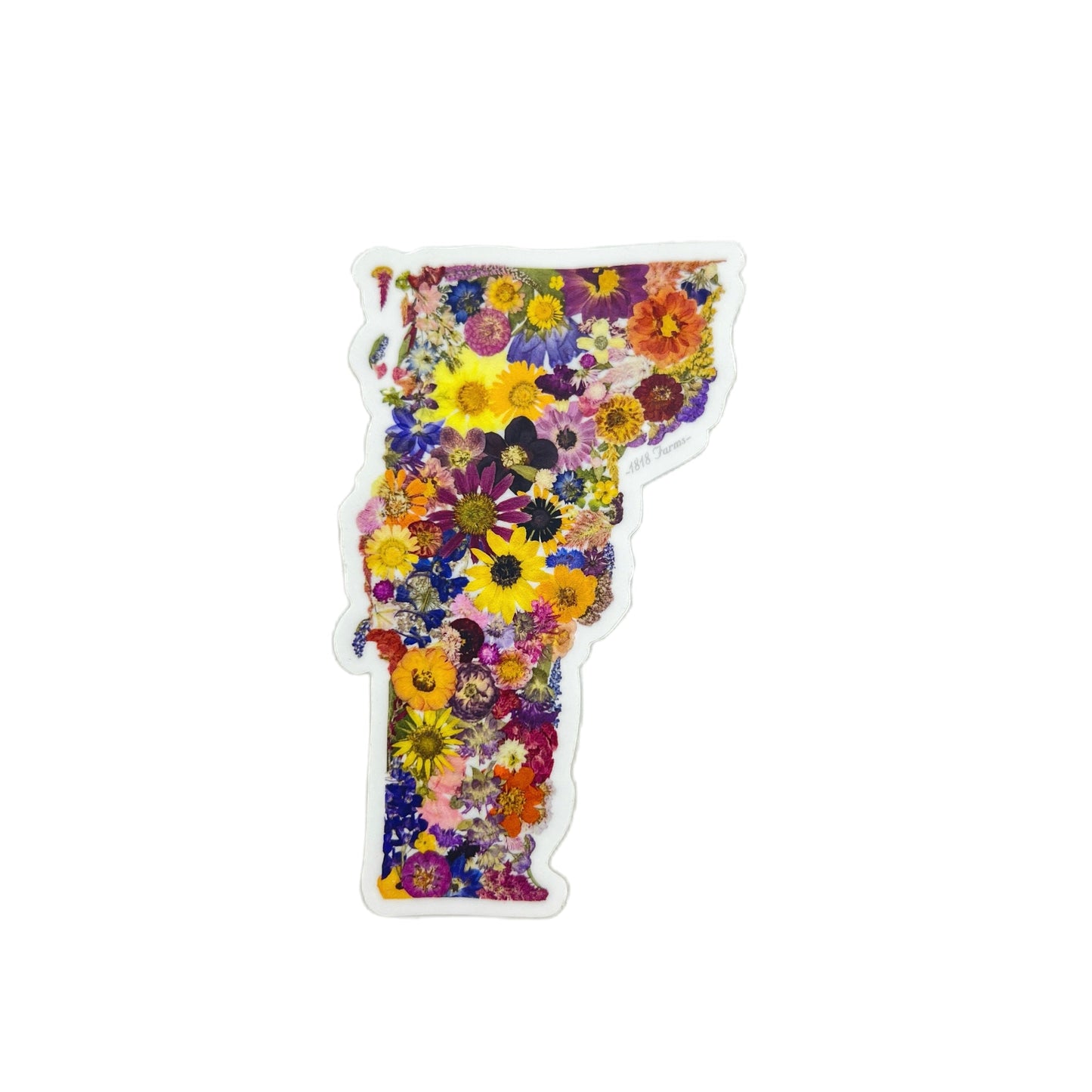 Vermont Themed Vinyl Sticker - "Where I Bloom" Collection Vinyl Sticker 1818 Farms
