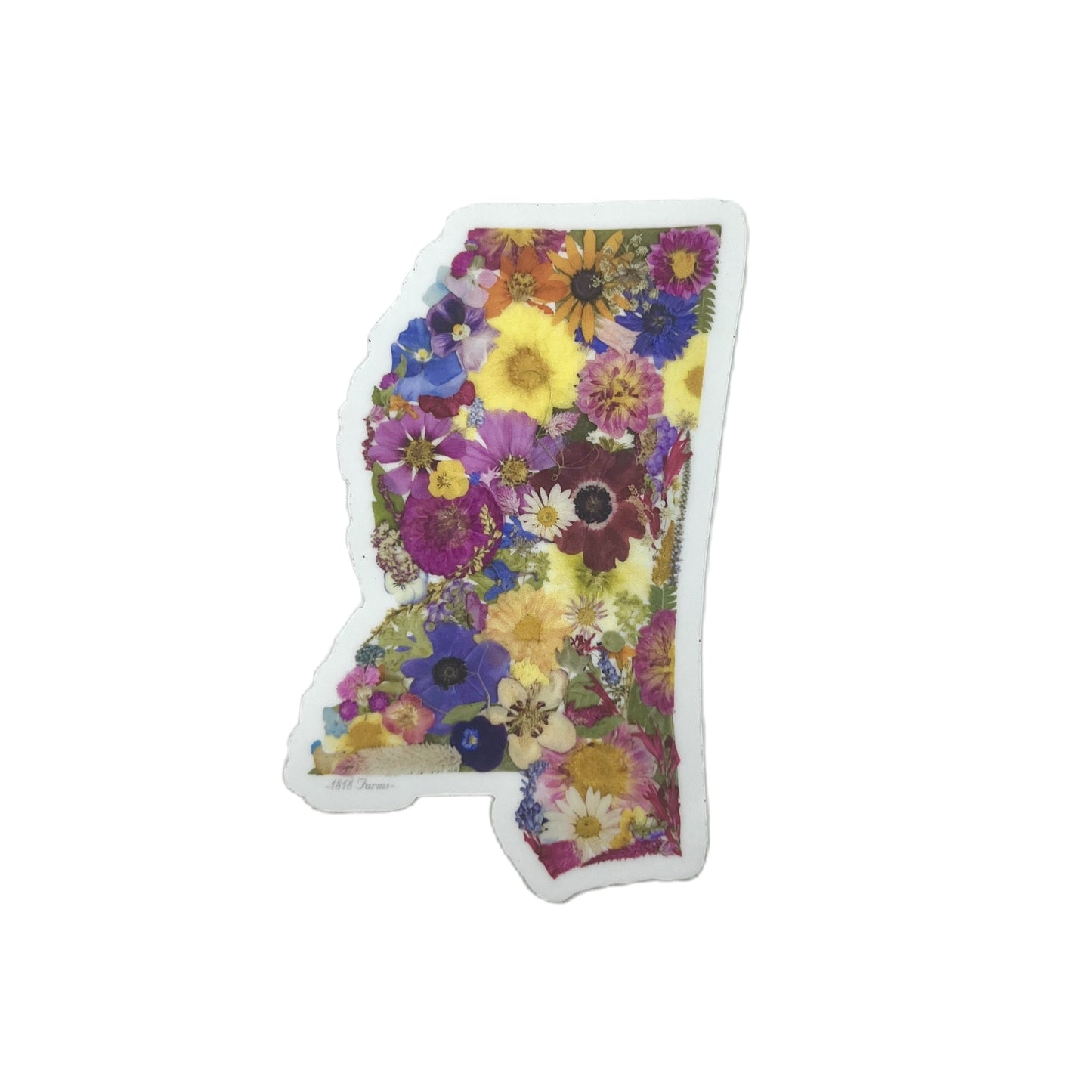 State Themed Vinyl Sticker - "Where I Bloom" Collection Vinyl Sticker 1818 Farms Mississippi