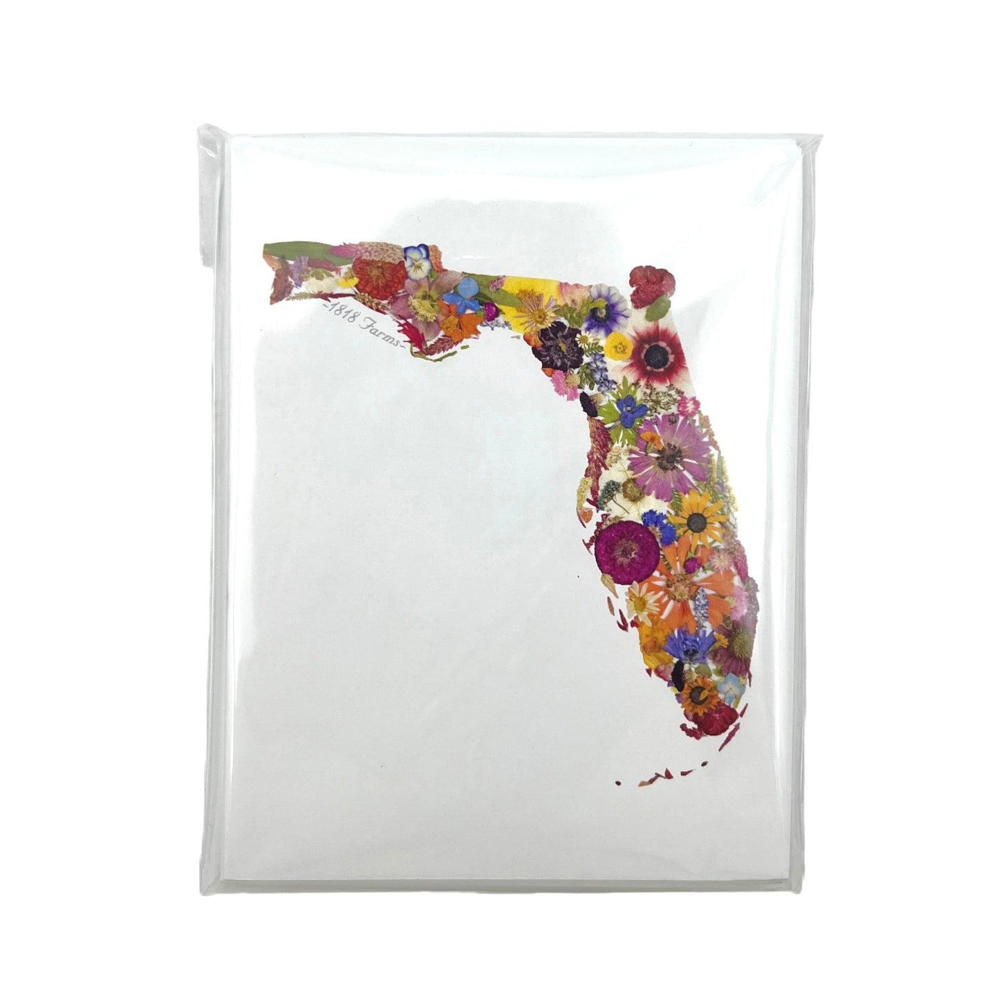Florida Themed Notecards (Set of 6) - "Where I Bloom" Collection Notecard 1818 Farms