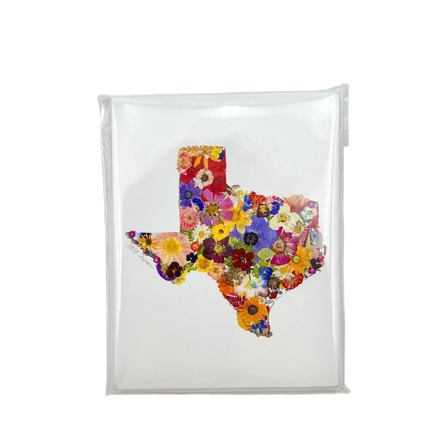 Texas Themed Notecards (Set of 6) - "Where I Bloom" Collection Notecard 1818 Farms
