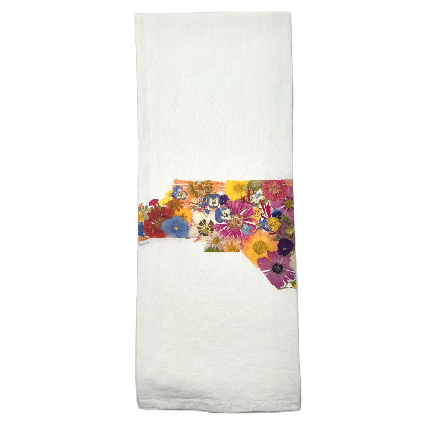 North Carolina Themed Flour Sack Towel - "Where I Bloom" Collection Towel 1818 Farms