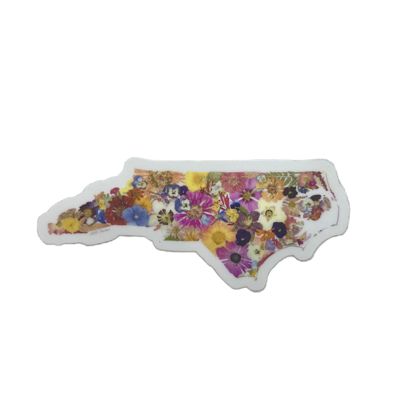 State Themed Vinyl Sticker - "Where I Bloom" Collection Vinyl Sticker 1818 Farms North Carolina