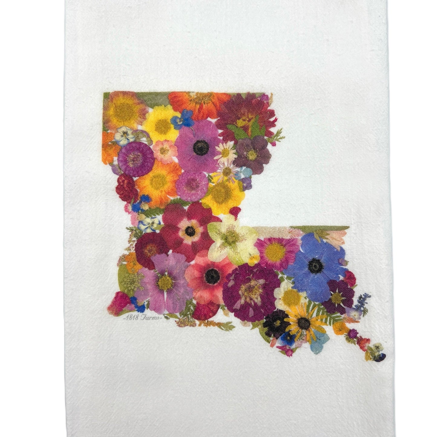Louisiana Themed Flour Sack Towel - "Where I Bloom" Collection Towel 1818 Farms