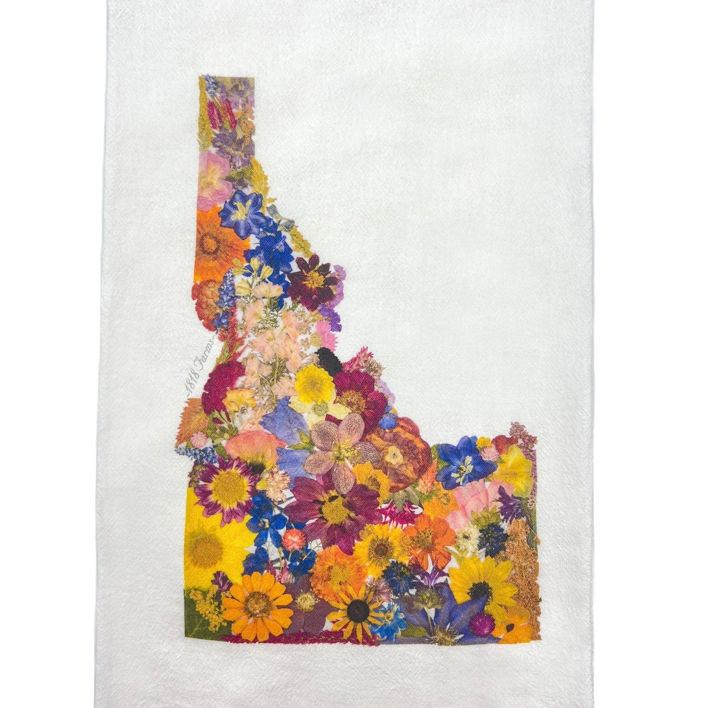 Idaho Themed Flour Sack Towel - "Where I Bloom" Collection Towel 1818 Farms