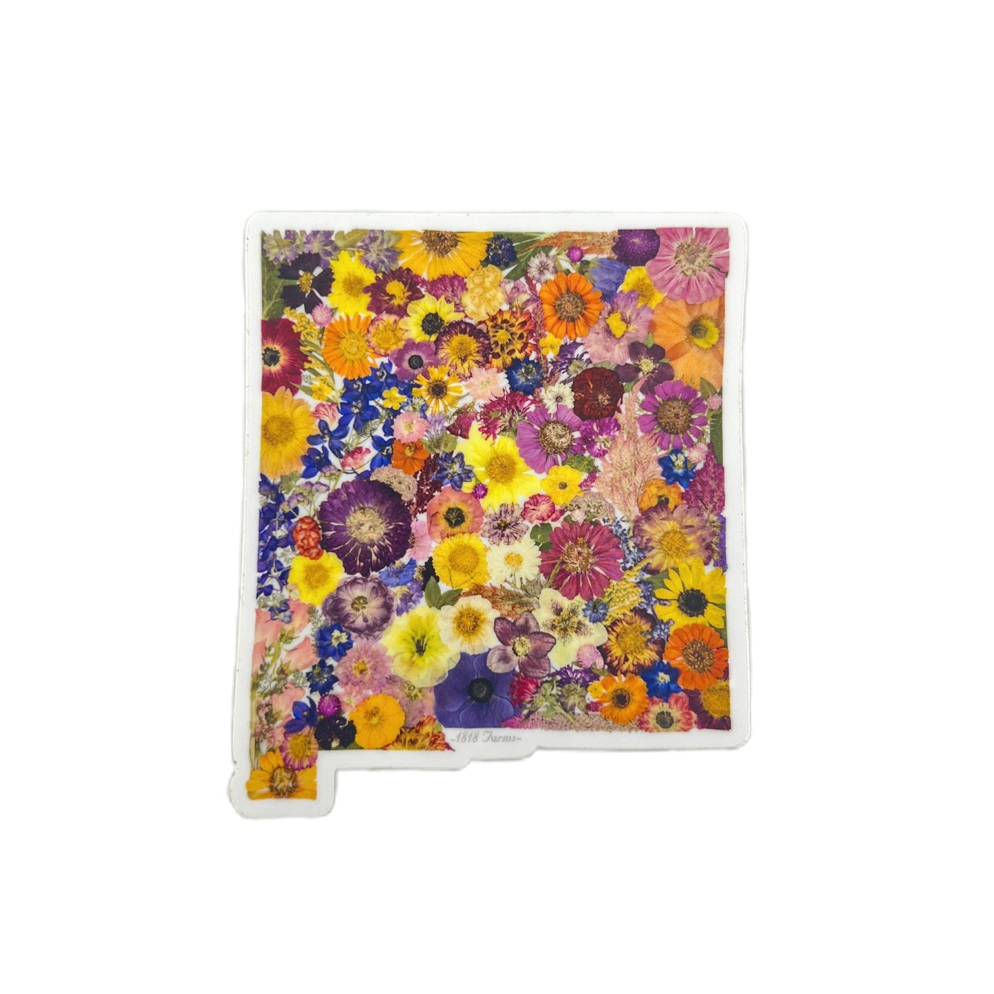 New Mexico Themed Vinyl Sticker - "Where I Bloom" Collection Vinyl Sticker 1818 Farms
