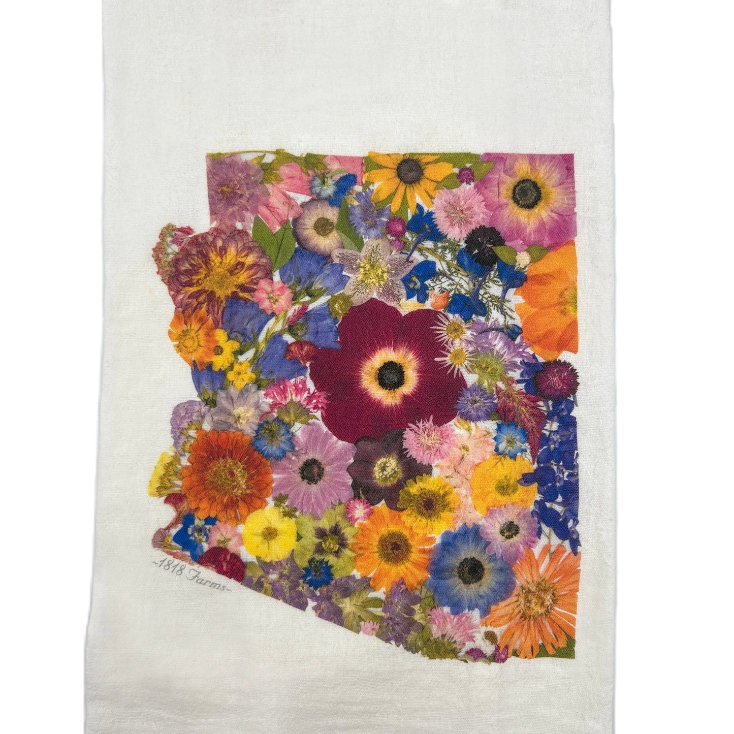 Arizona Themed Flour Sack Towel - "Where I Bloom" Collection Towel 1818 Farms