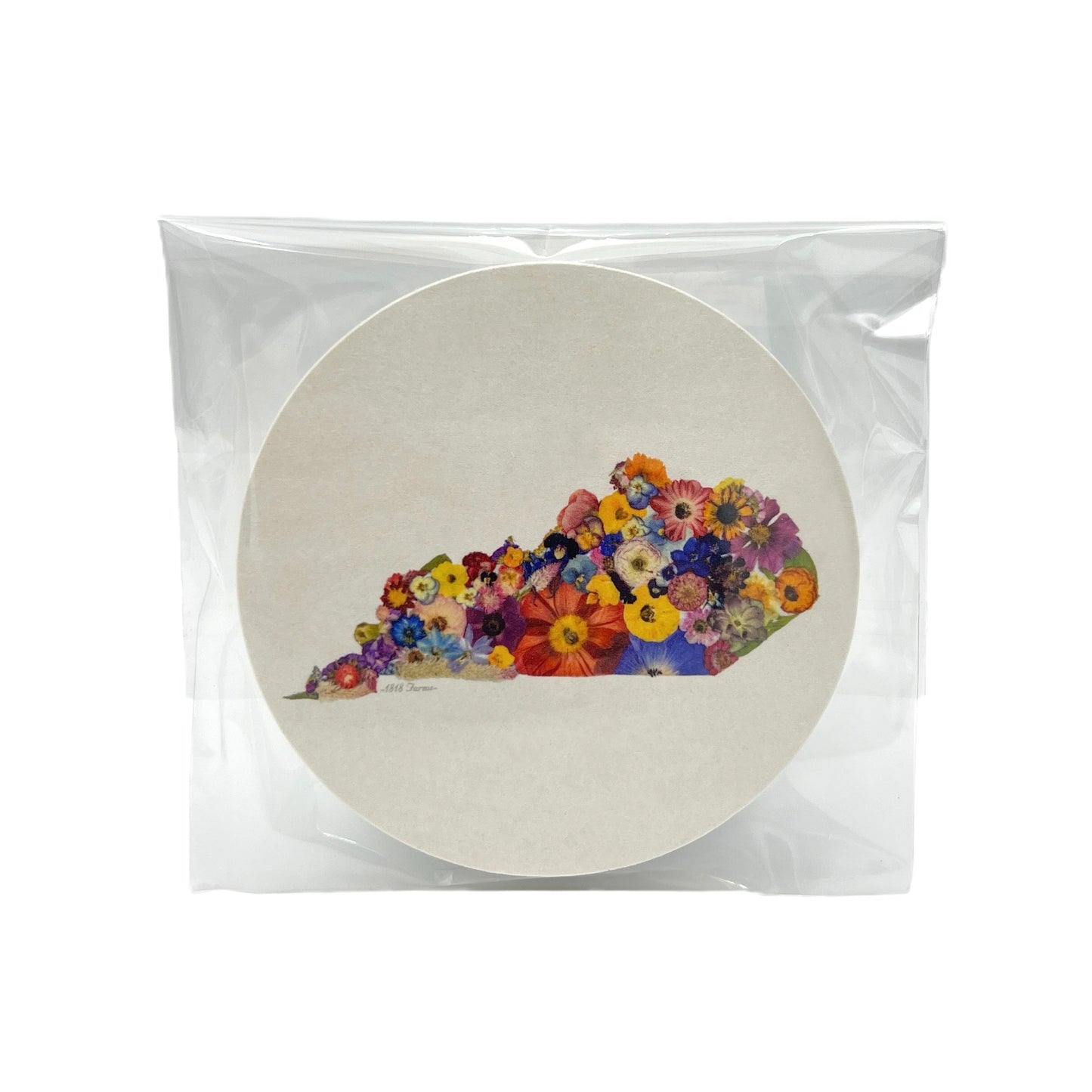 Kentucky Themed Coasters (Set of 6) - "Where I Bloom" Collection Coaster 1818 Farms