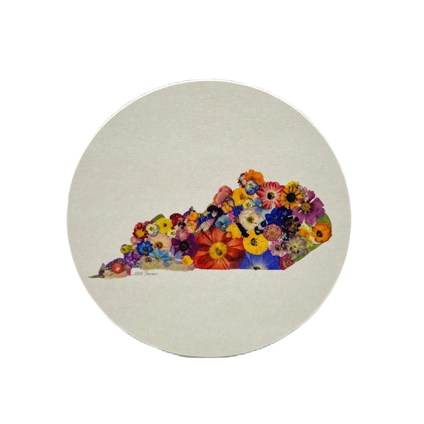Kentucky Themed Coasters (Set of 6) - "Where I Bloom" Collection Coaster 1818 Farms