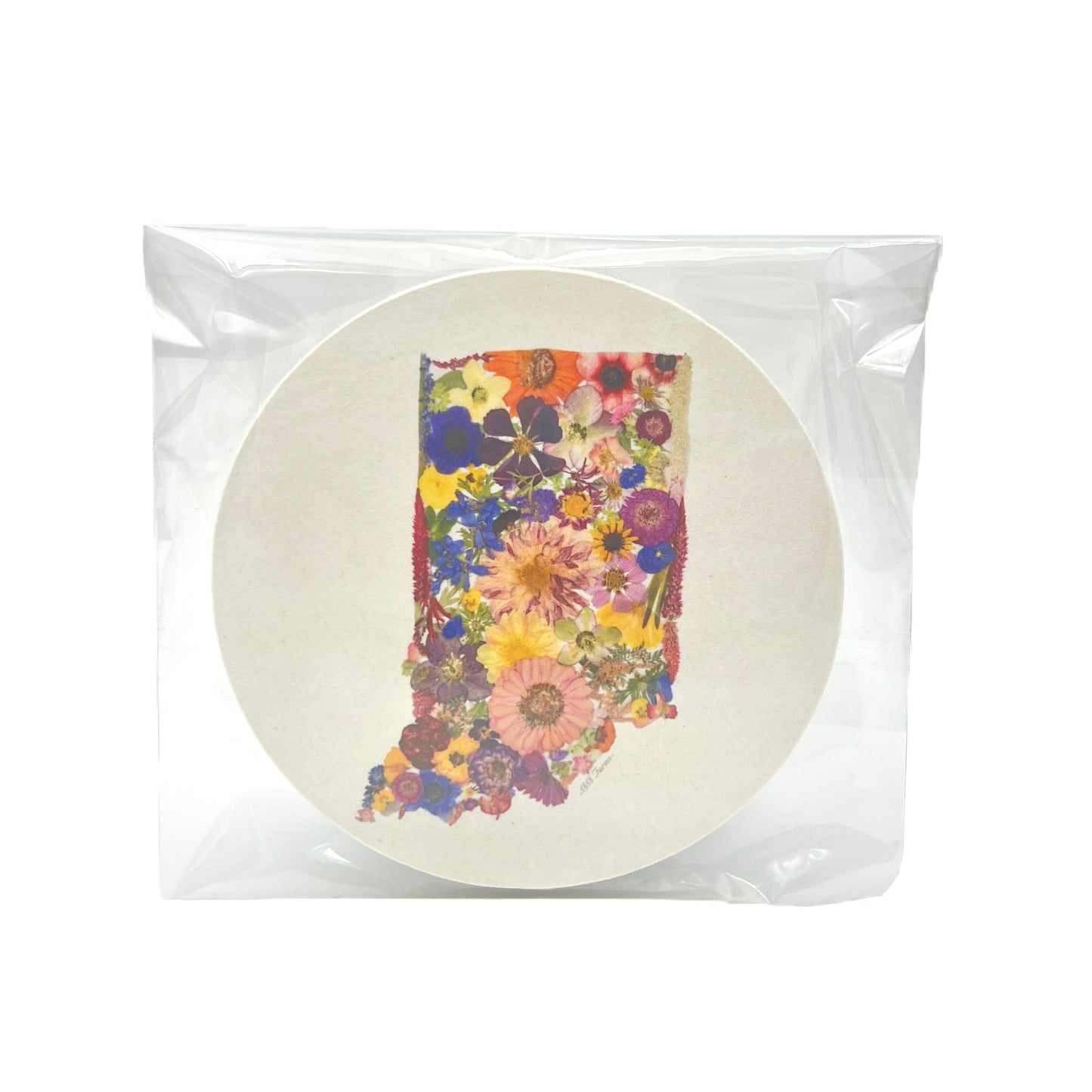 Indiana Themed Coasters (Set of 6) - "Where I Bloom" Collection Coaster 1818 Farms