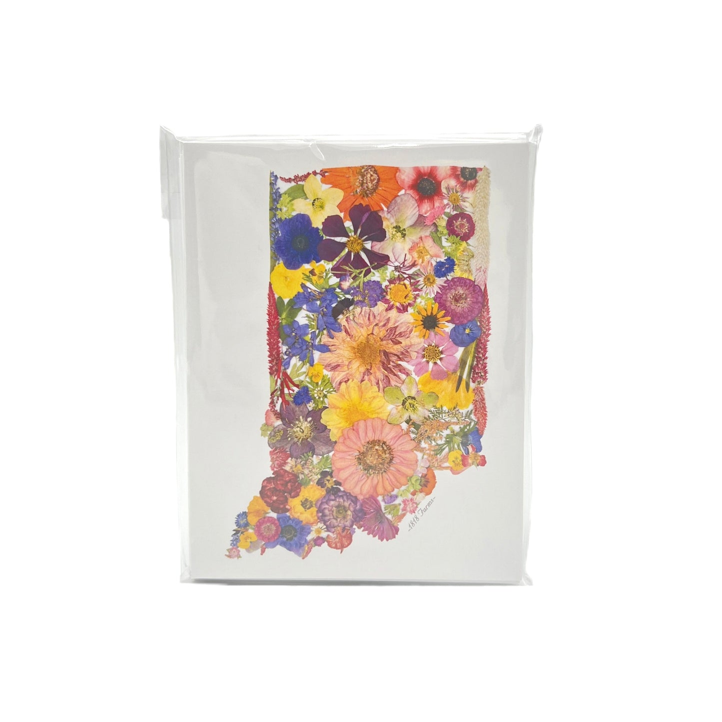 Indiana Themed Notecards (Set of 6) - "Where I Bloom" Collection Notecard 1818 Farms