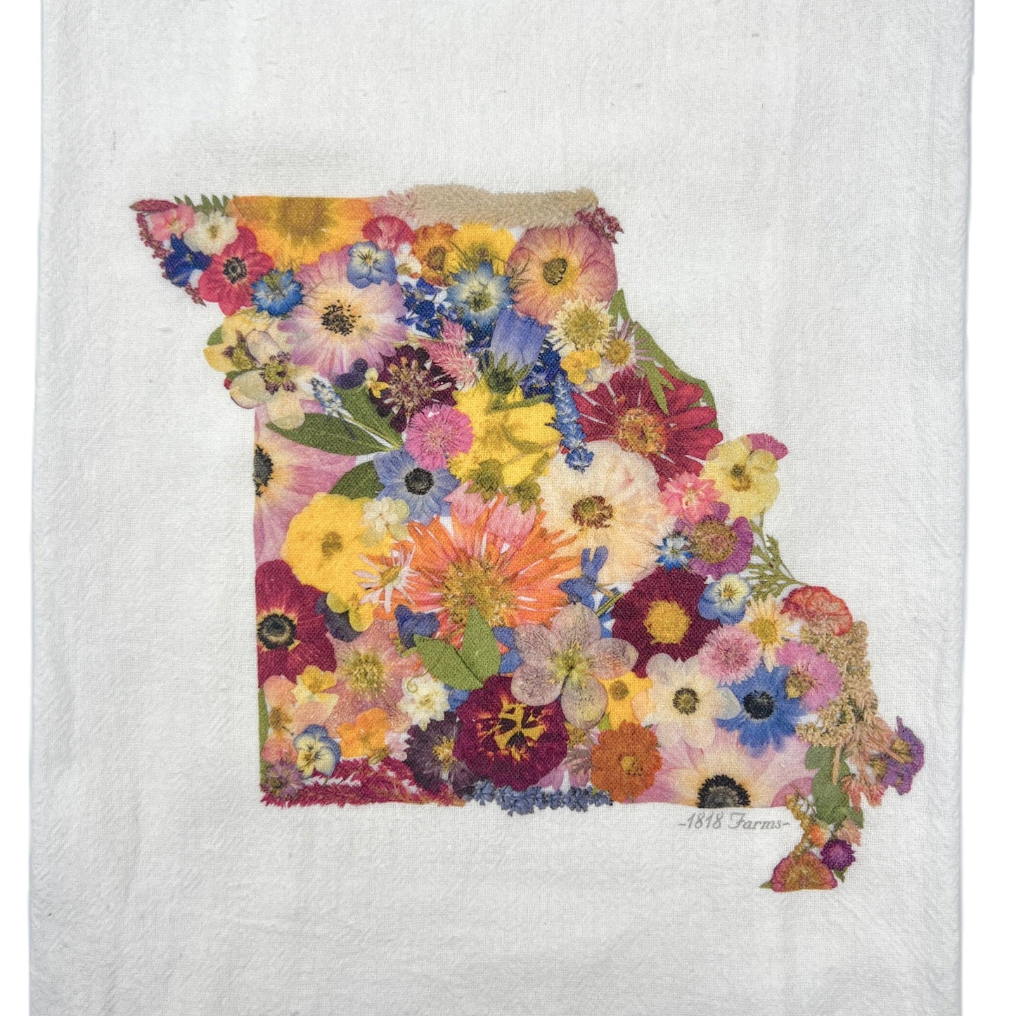 Missouri Themed Flour Sack Towel - "Where I Bloom" Collection Towel 1818 Farms