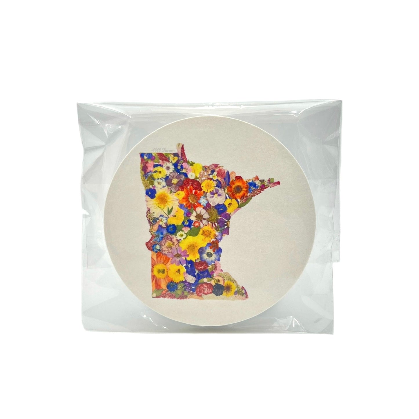 Minnesota Themed Coasters (Set of 6) - "Where I Bloom" Collection Coaster 1818 Farms
