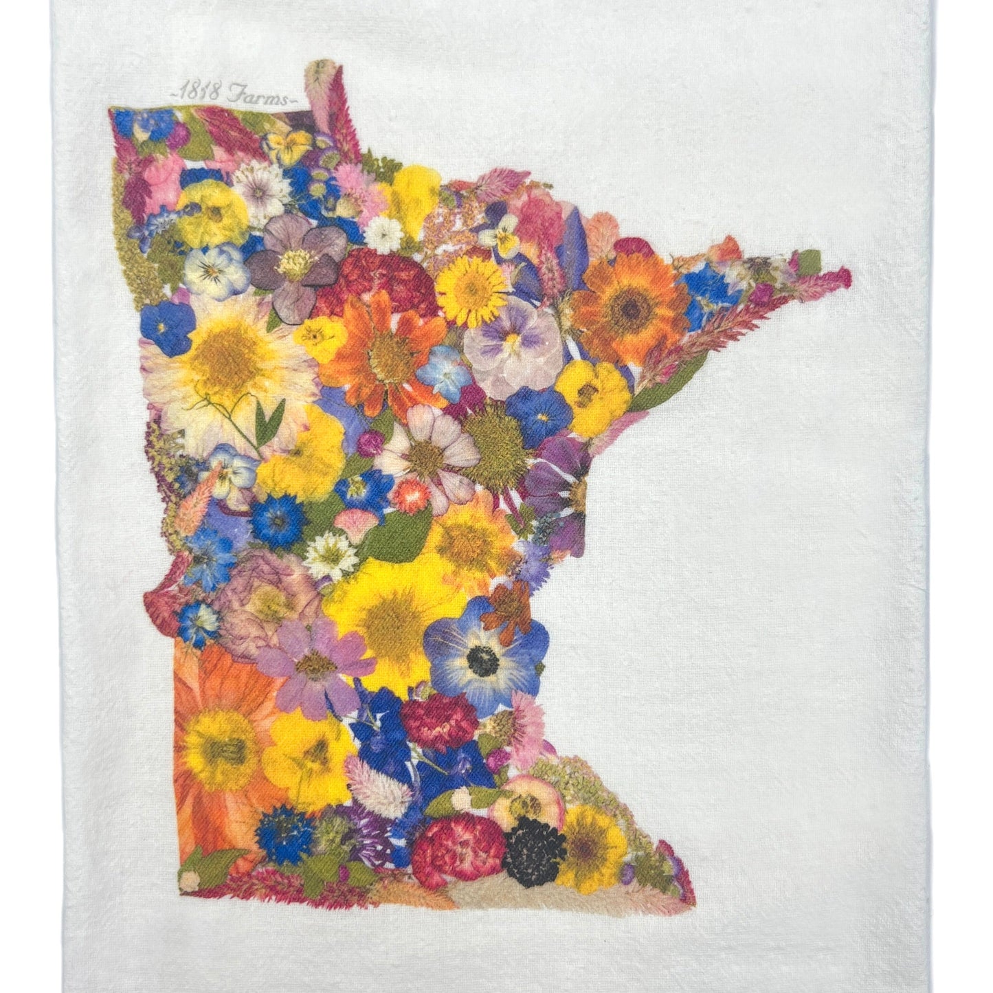 Minnesota Themed Flour Sack Towel - "Where I Bloom" Collection Towel 1818 Farms