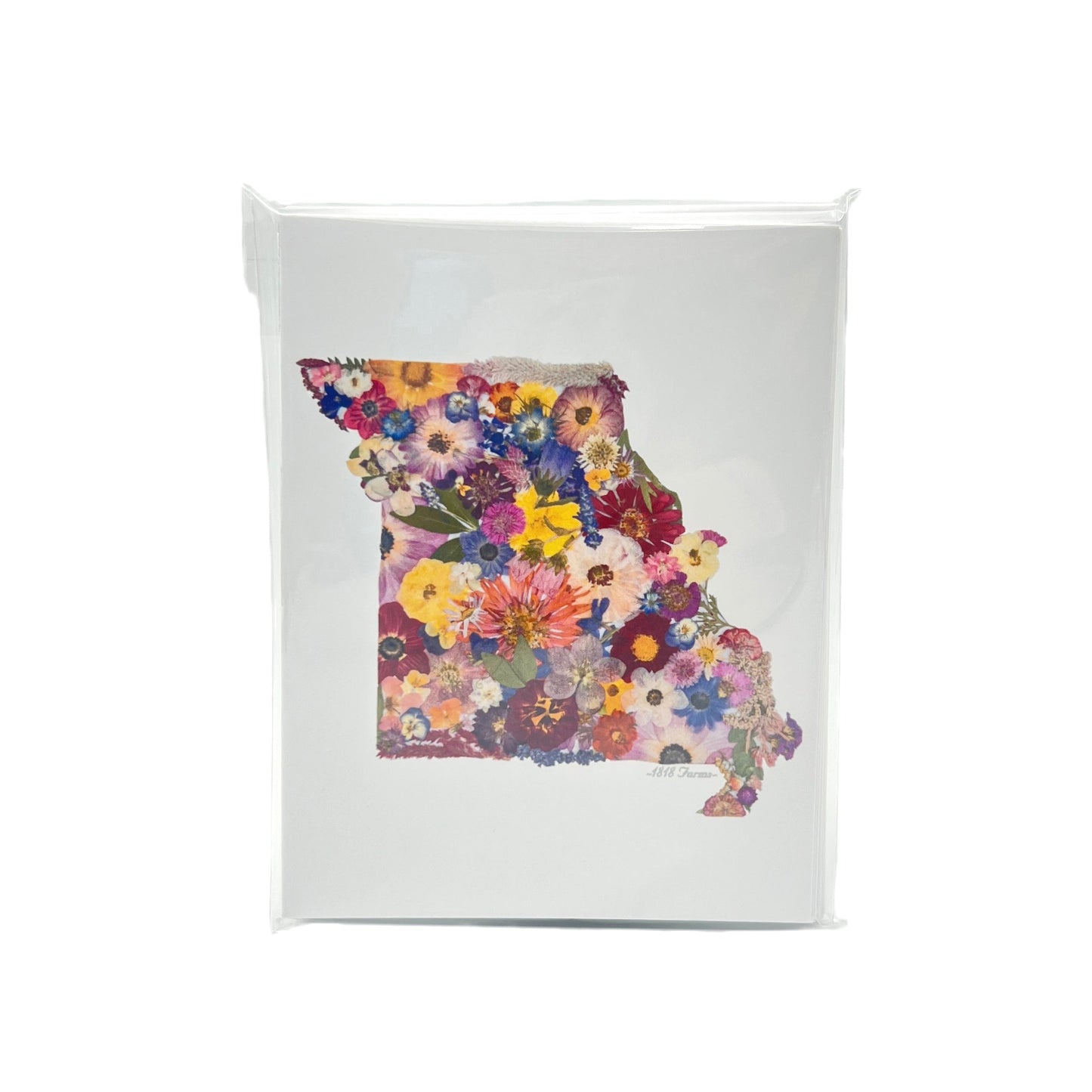 Missouri Themed Notecards (Set of 6) - "Where I Bloom" Collection Notecard 1818 Farms