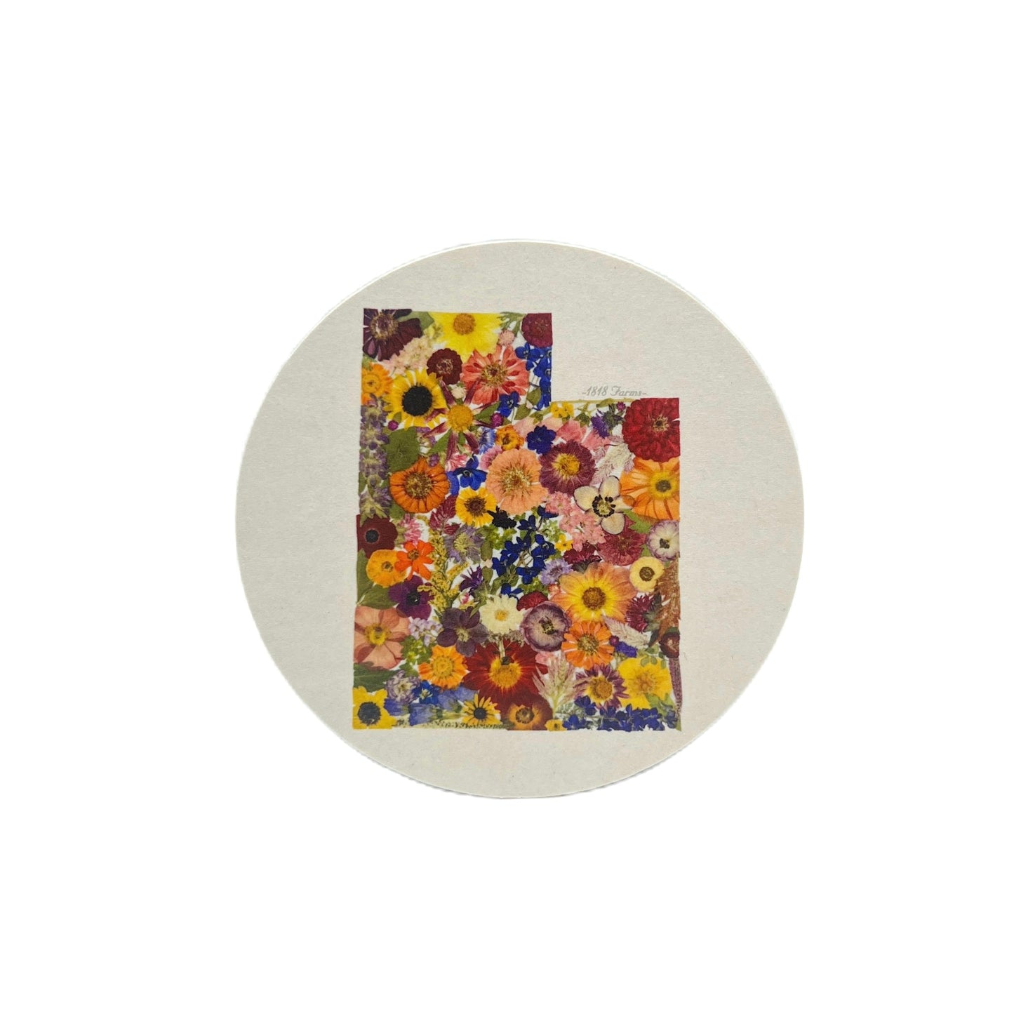 Utah Themed Coasters (Set of 6) - "Where I Bloom" Collection Coaster 1818 Farms