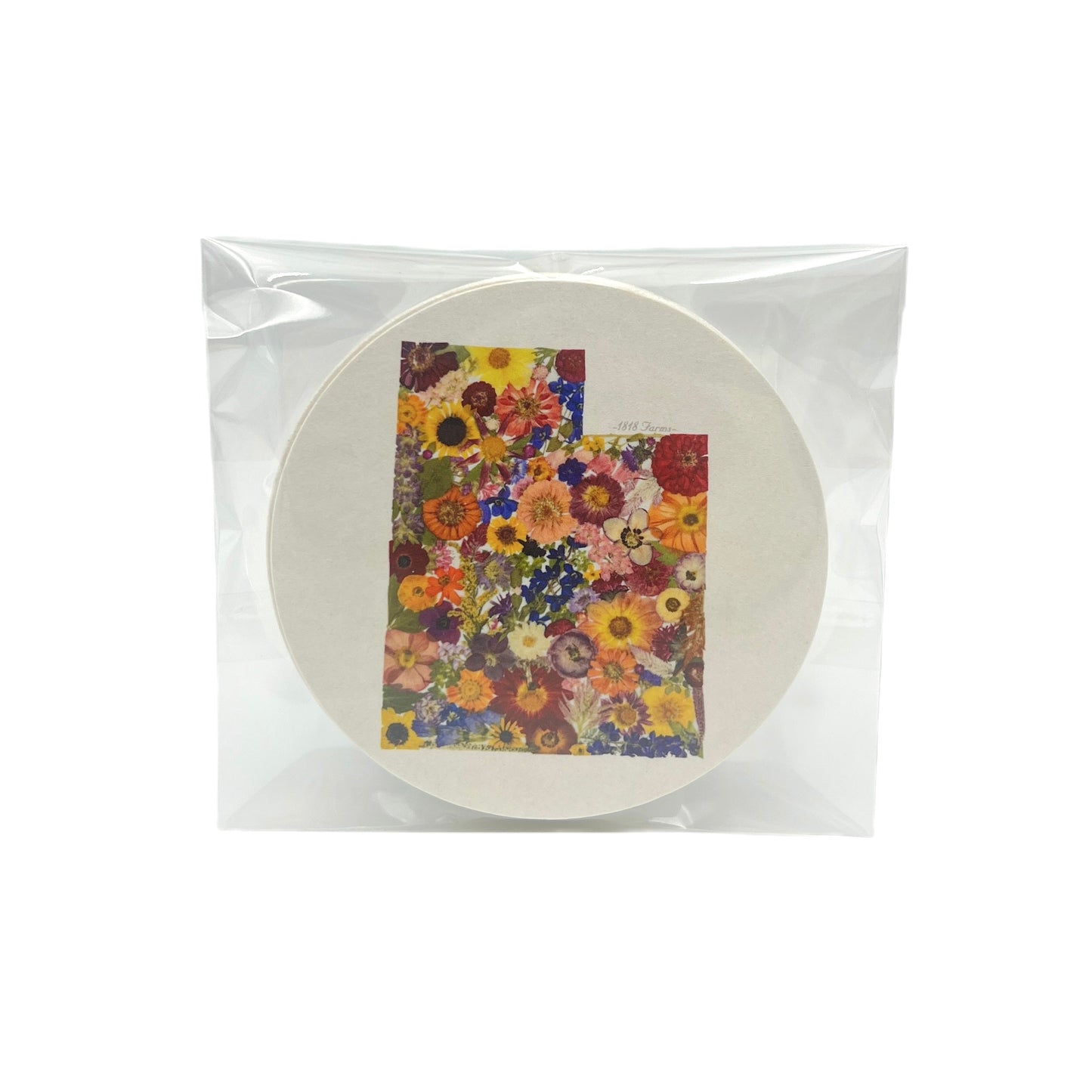 Utah Themed Coasters (Set of 6) - "Where I Bloom" Collection Coaster 1818 Farms