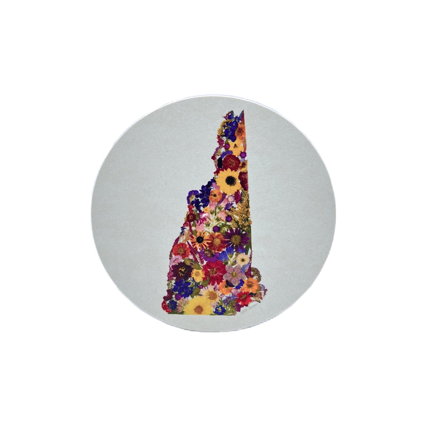 New Hampshire Themed Coasters (Set of 6) - "Where I Bloom" Collection Coaster 1818 Farms