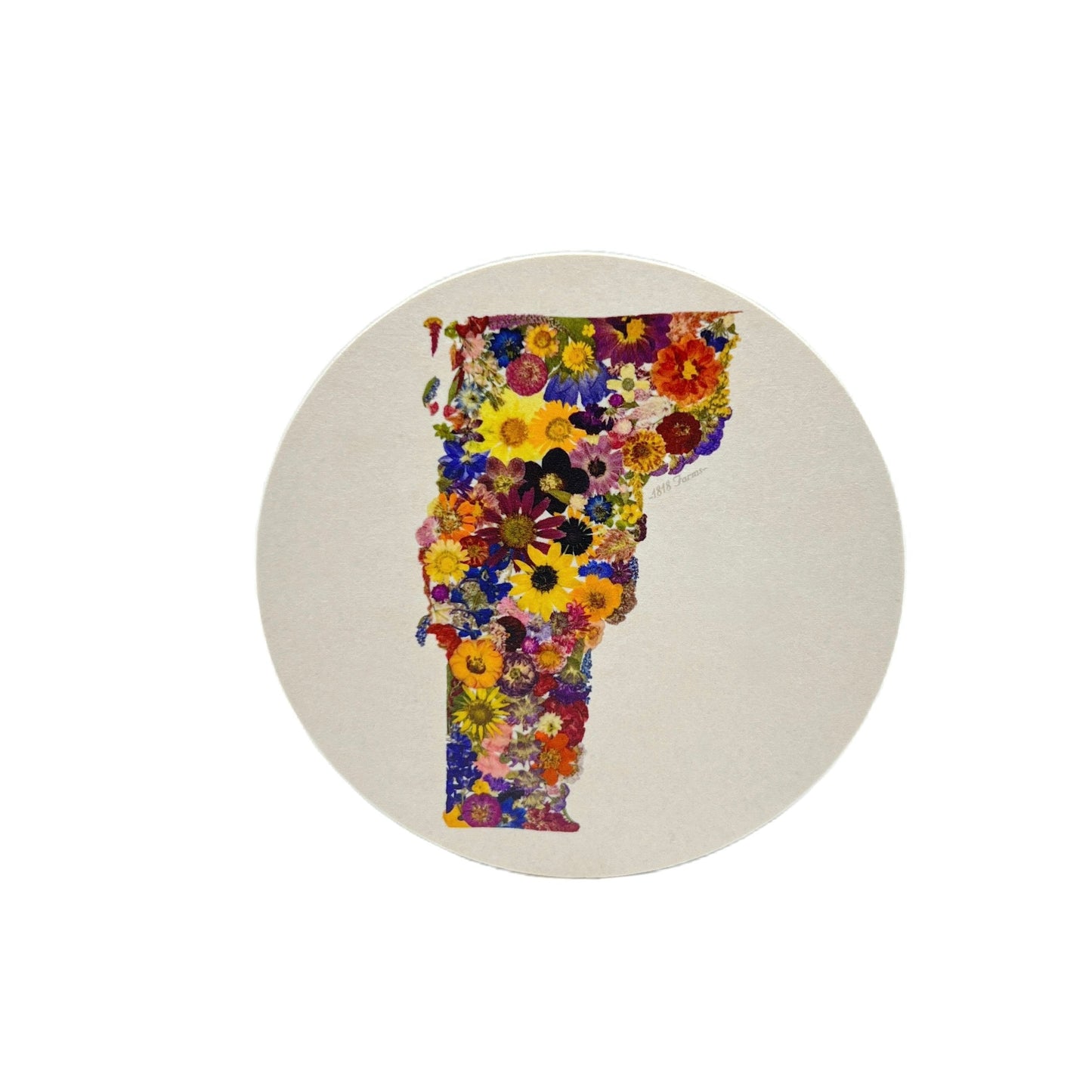 Vermont Themed Coasters (Set of 6) - "Where I Bloom" Collection Coaster 1818 Farms