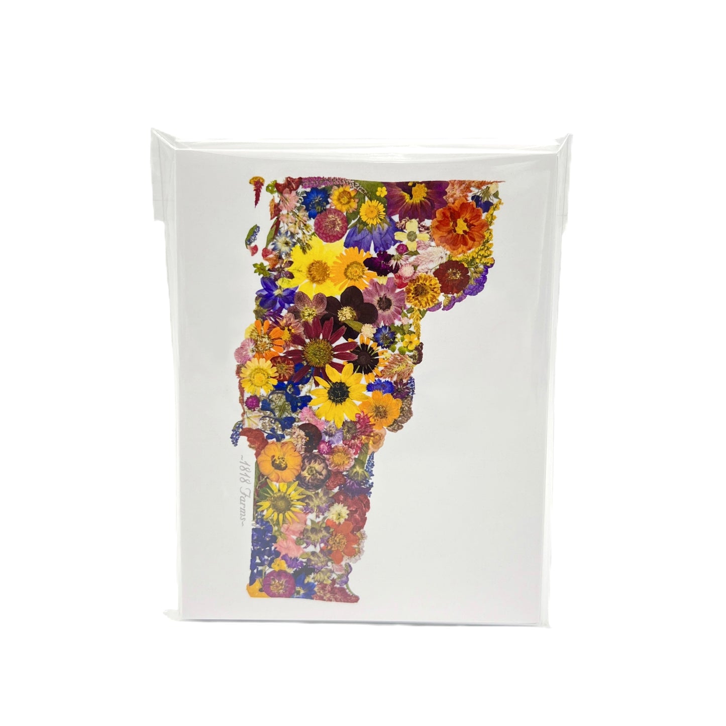Vermont Themed Notecards (Set of 6) - "Where I Bloom" Collection Notecard 1818 Farms