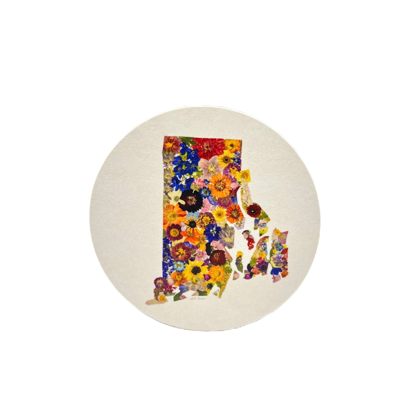 Rhode Island Themed Coasters (Set of 6) - "Where I Bloom" Collection Coaster 1818 Farms