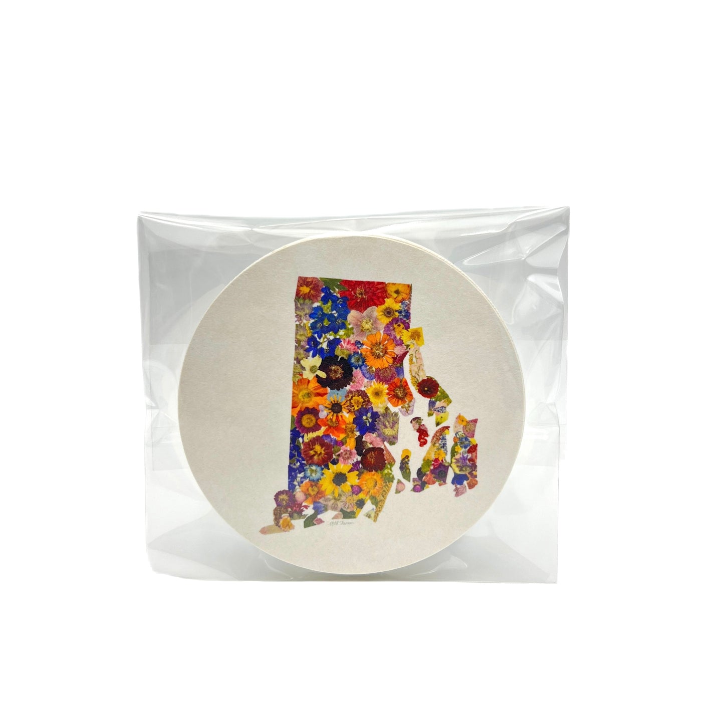 Rhode Island Themed Coasters (Set of 6) - "Where I Bloom" Collection Coaster 1818 Farms