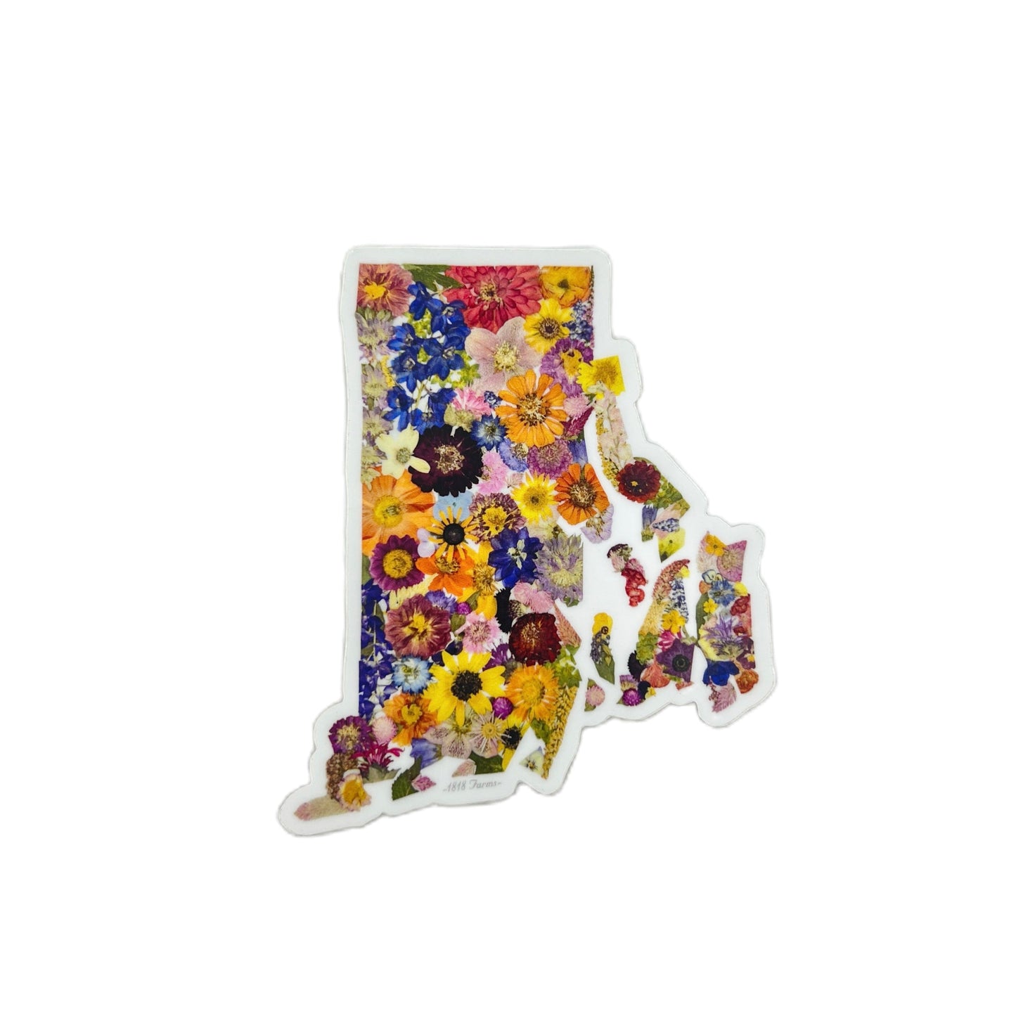 Rhode Island Themed Vinyl Sticker - "Where I Bloom" Collection Vinyl Sticker 1818 Farms