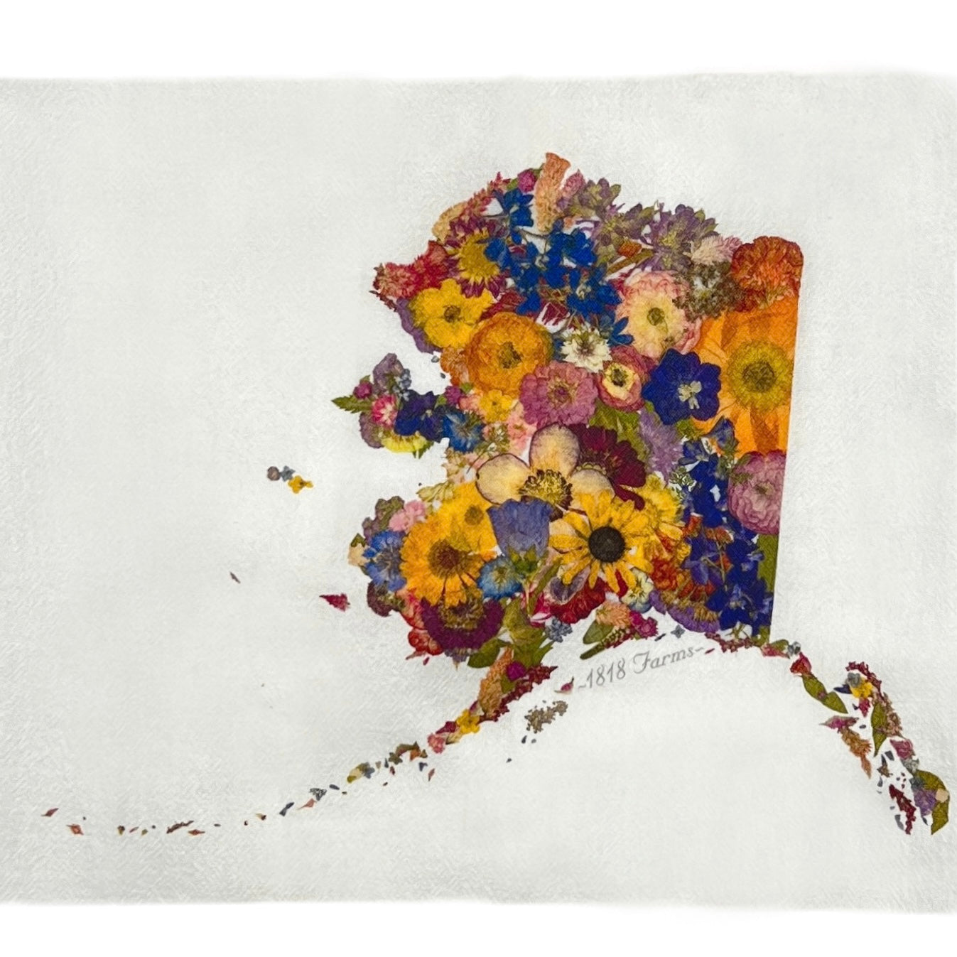 Alaska Themed Flour Sack Towel - "Where I Bloom" Collection Towel 1818 Farms