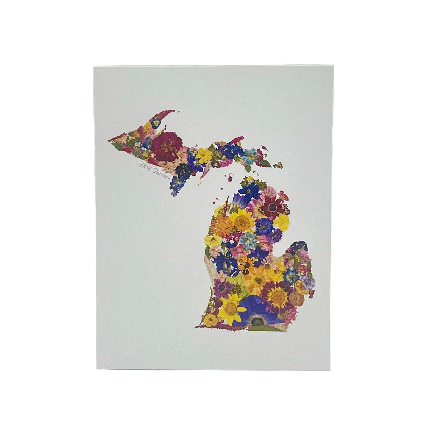 State Themed Notecards (Set of 6) - "Where I Bloom" Collection Notecard 1818 Farms Michigan