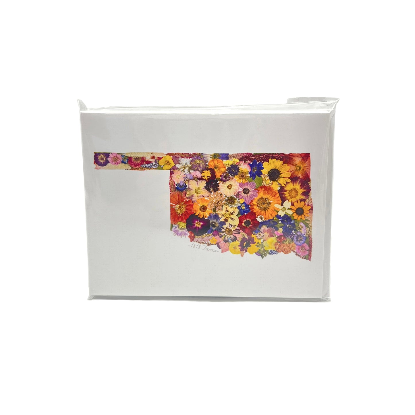Oklahoma Themed Notecards (Set of 6) - "Where I Bloom" Collection Notecard 1818 Farms