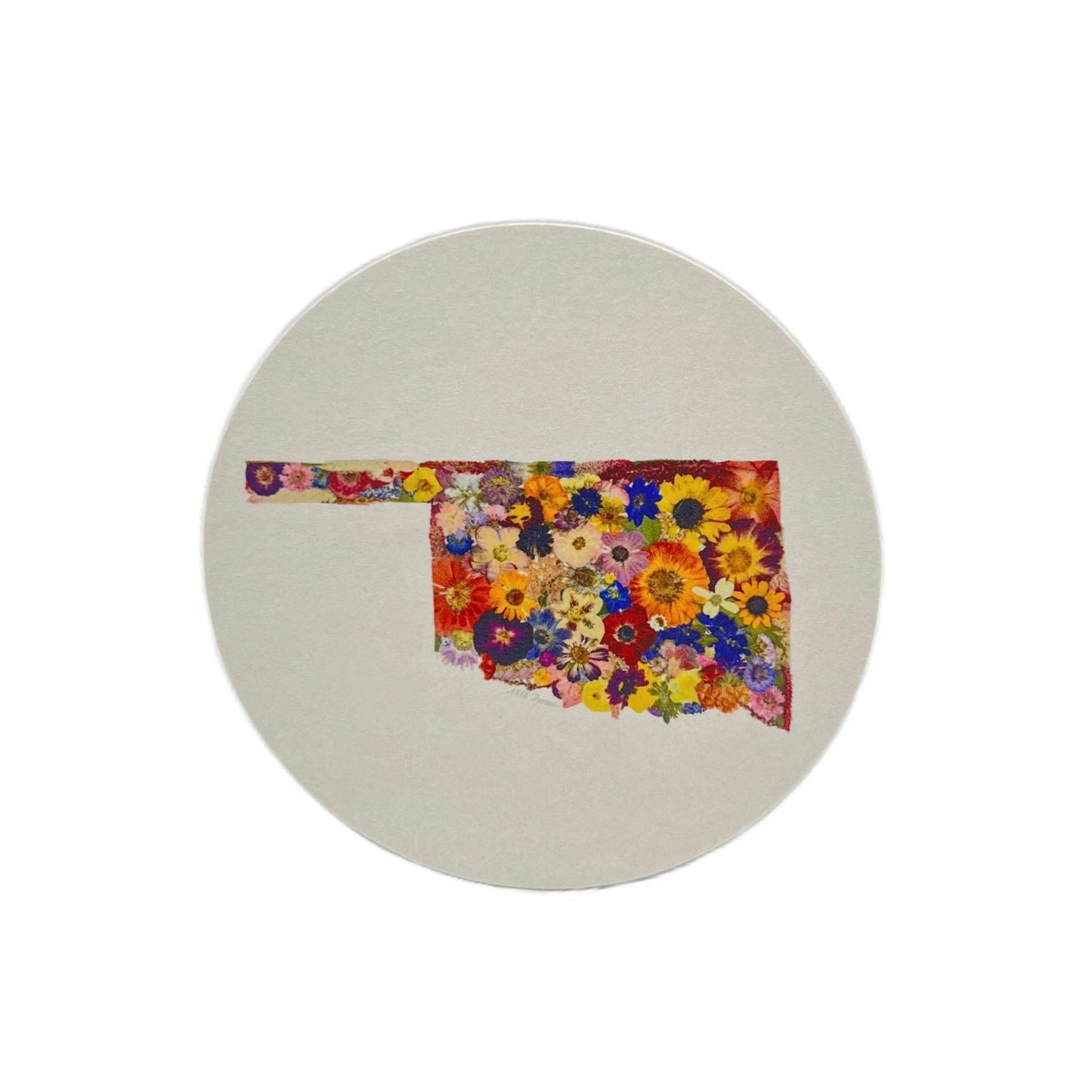 Oklahoma Themed Coasters (Set of 6) - "Where I Bloom" Collection Coaster 1818 Farms