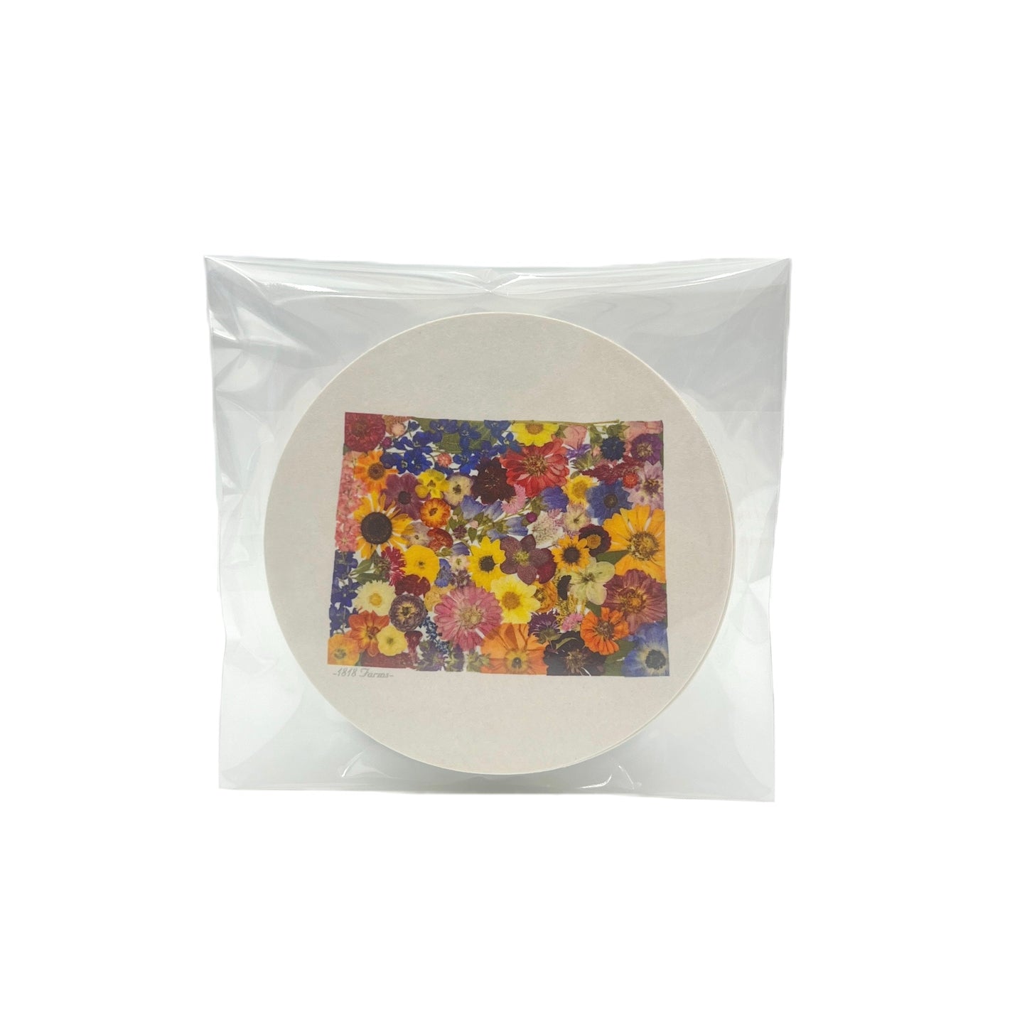 Wyoming Themed Coasters (Set of 6) - "Where I Bloom" Collection Coaster 1818 Farms
