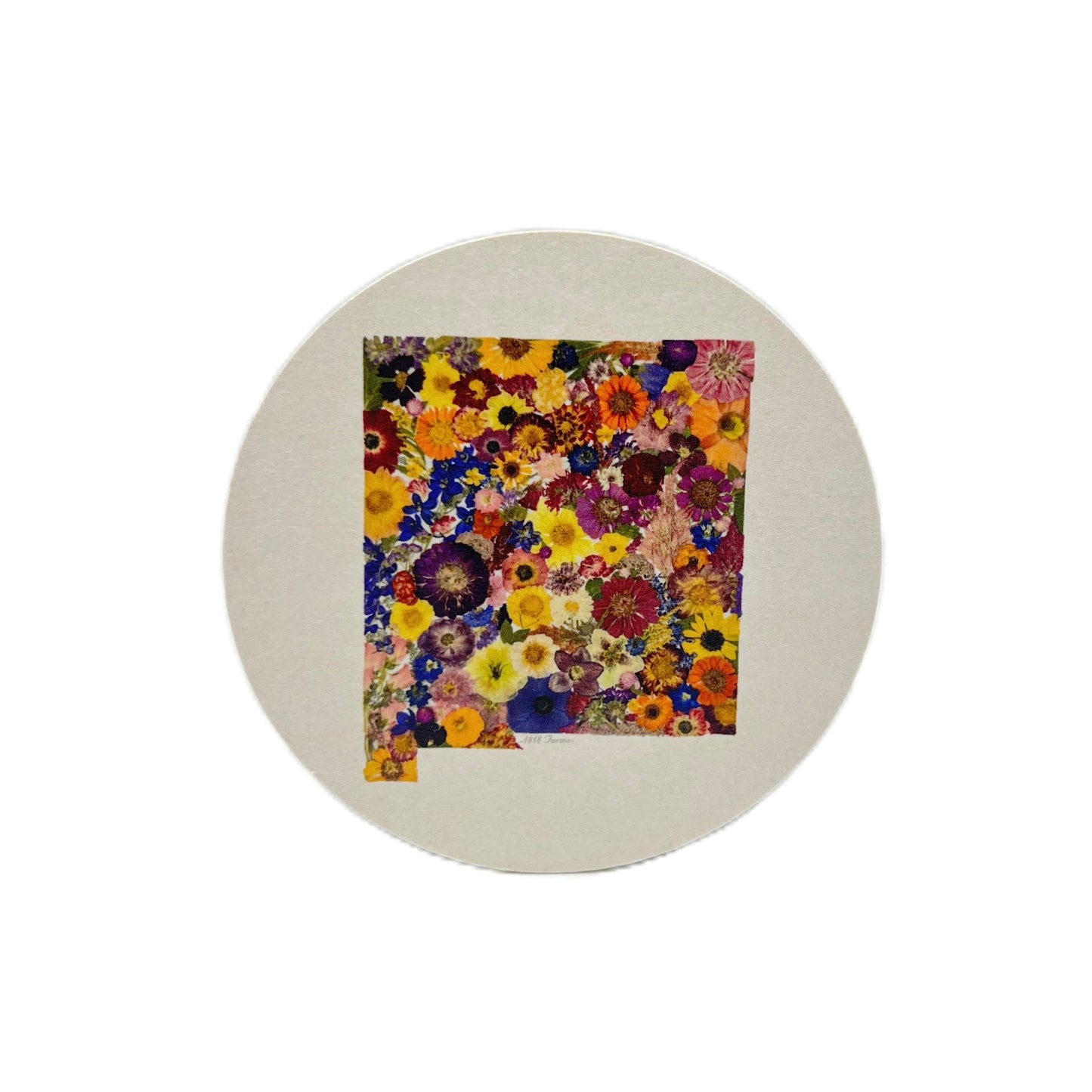 New Mexico Themed Coasters (Set of 6) - "Where I Bloom" Collection Coaster 1818 Farms