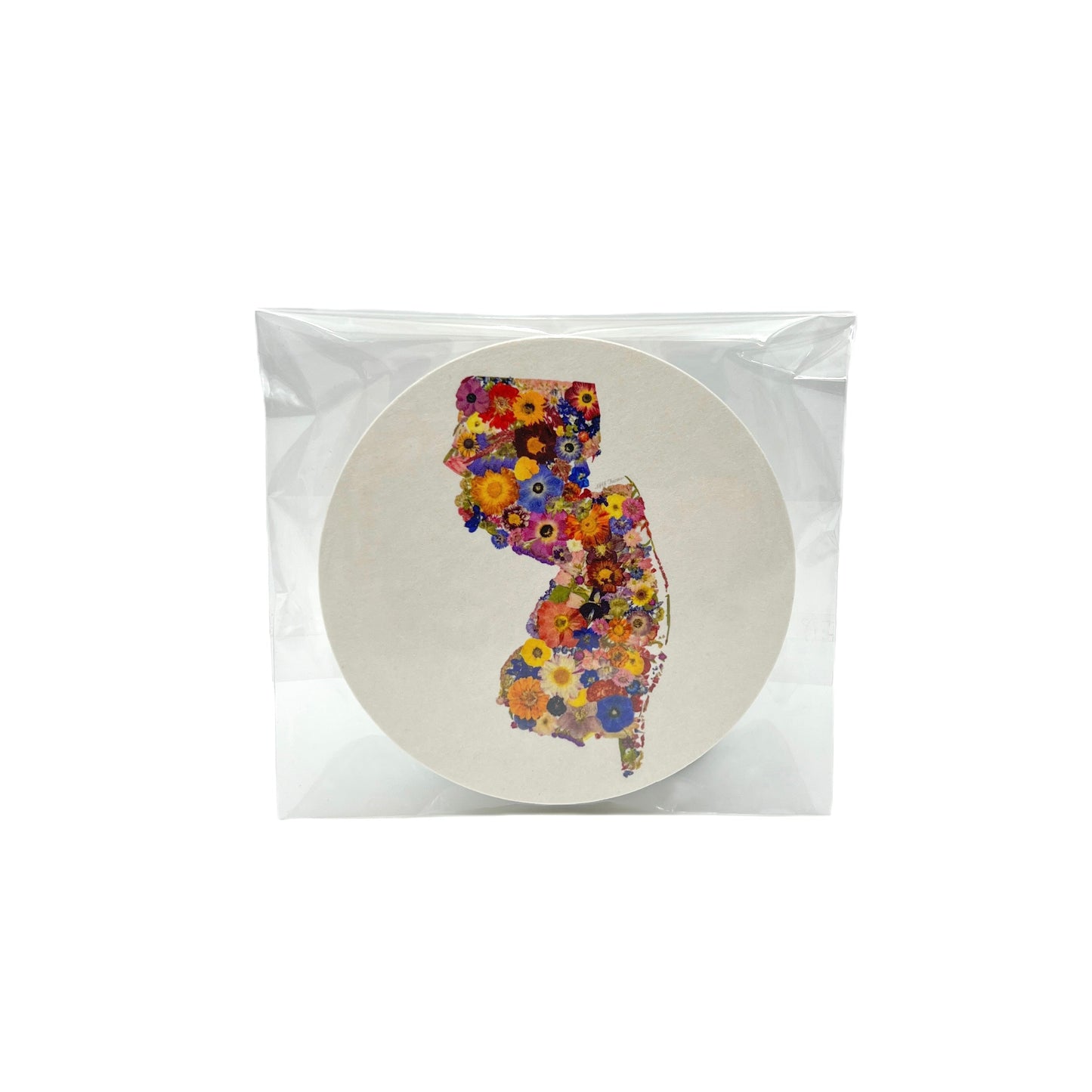 New Jersey Themed Coasters (Set of 6) - "Where I Bloom" Collection Coaster 1818 Farms