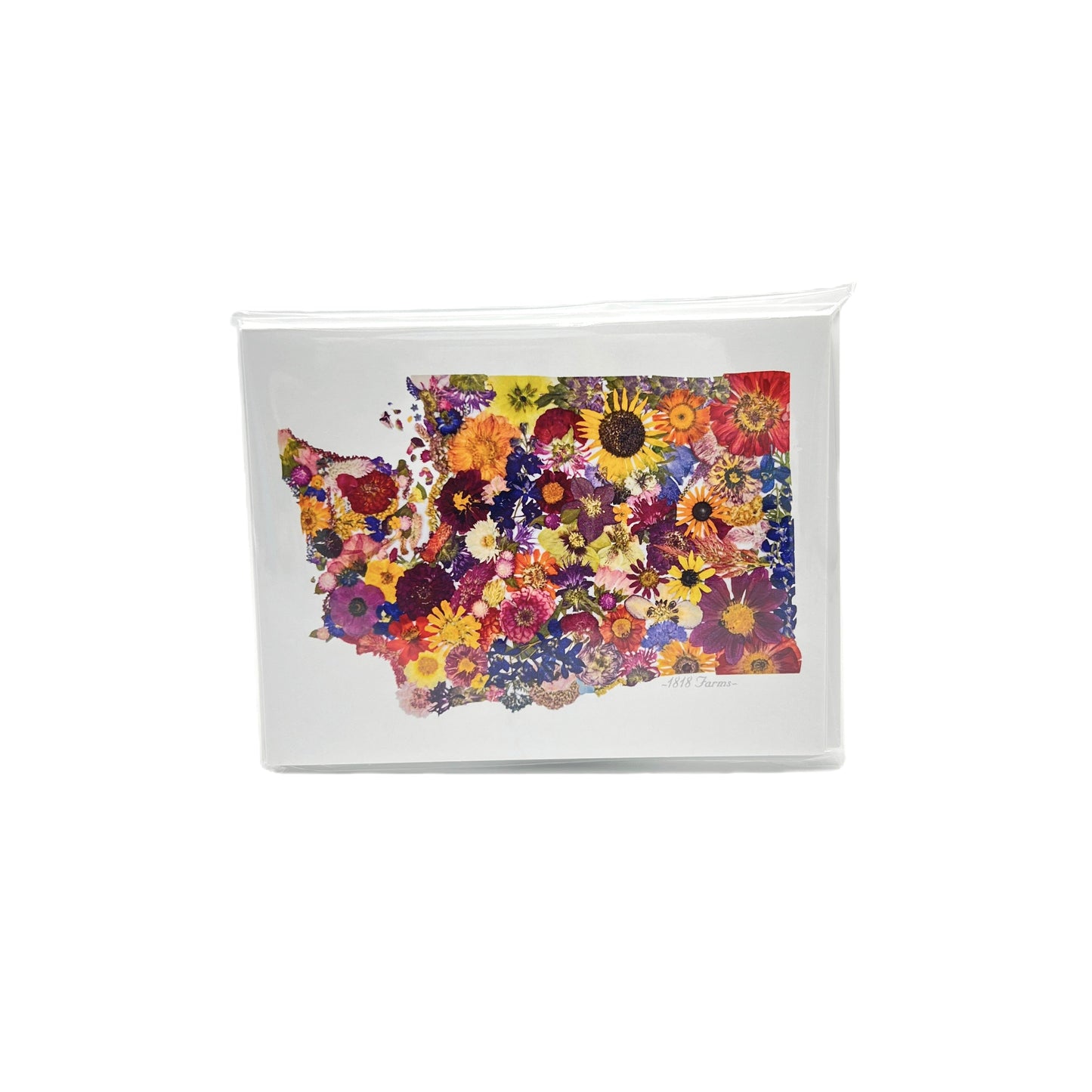 Washington Themed Notecards (Set of 6) - "Where I Bloom" Collection Notecard 1818 Farms