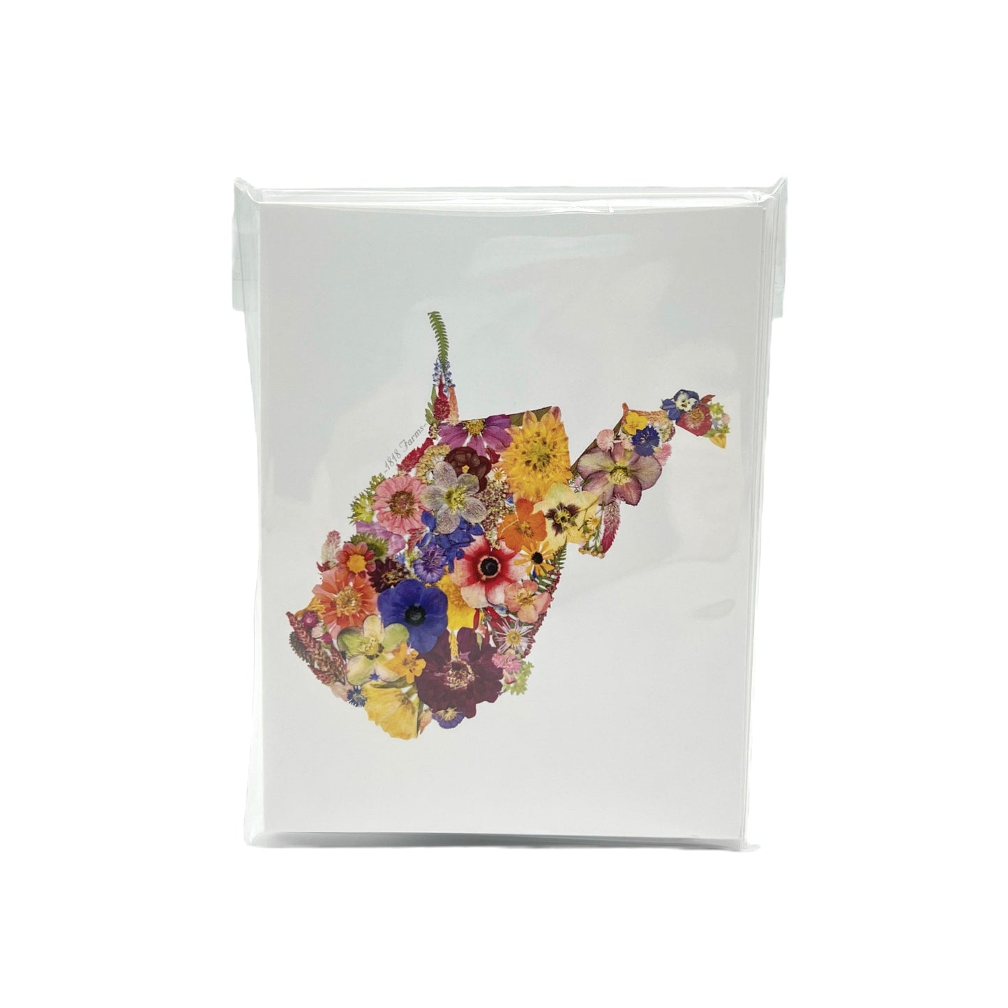West Virginia Themed Notecards (Set of 6) - "Where I Bloom" Collection Notecard 1818 Farms