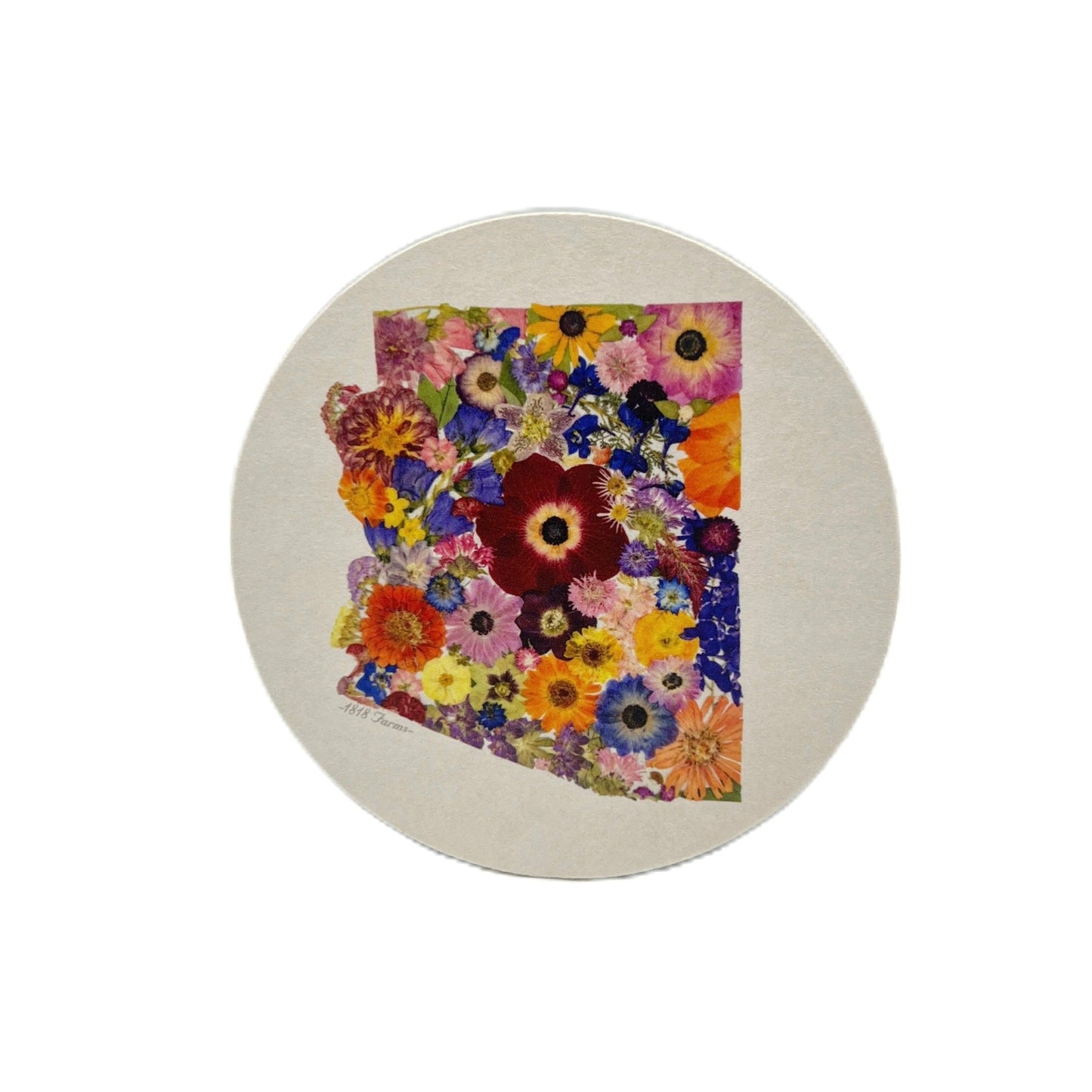 Arizona Themed Coasters (Set of 6) - "Where I Bloom" Collection Coaster 1818 Farms