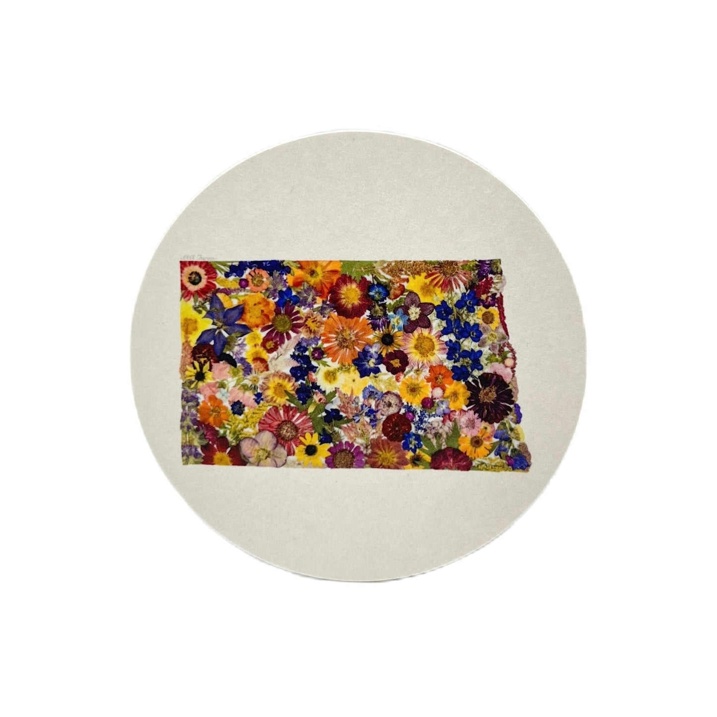 North Dakota Themed Coasters (Set of 6) - "Where I Bloom" Collection Coaster 1818 Farms