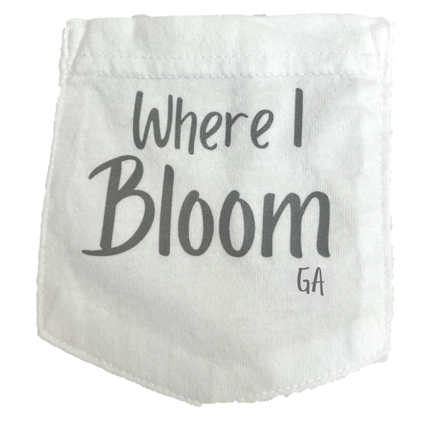 Georgia Themed Comfort Colors Tshirt - "Where I Bloom" Collection T-Shirts 1818 Farms