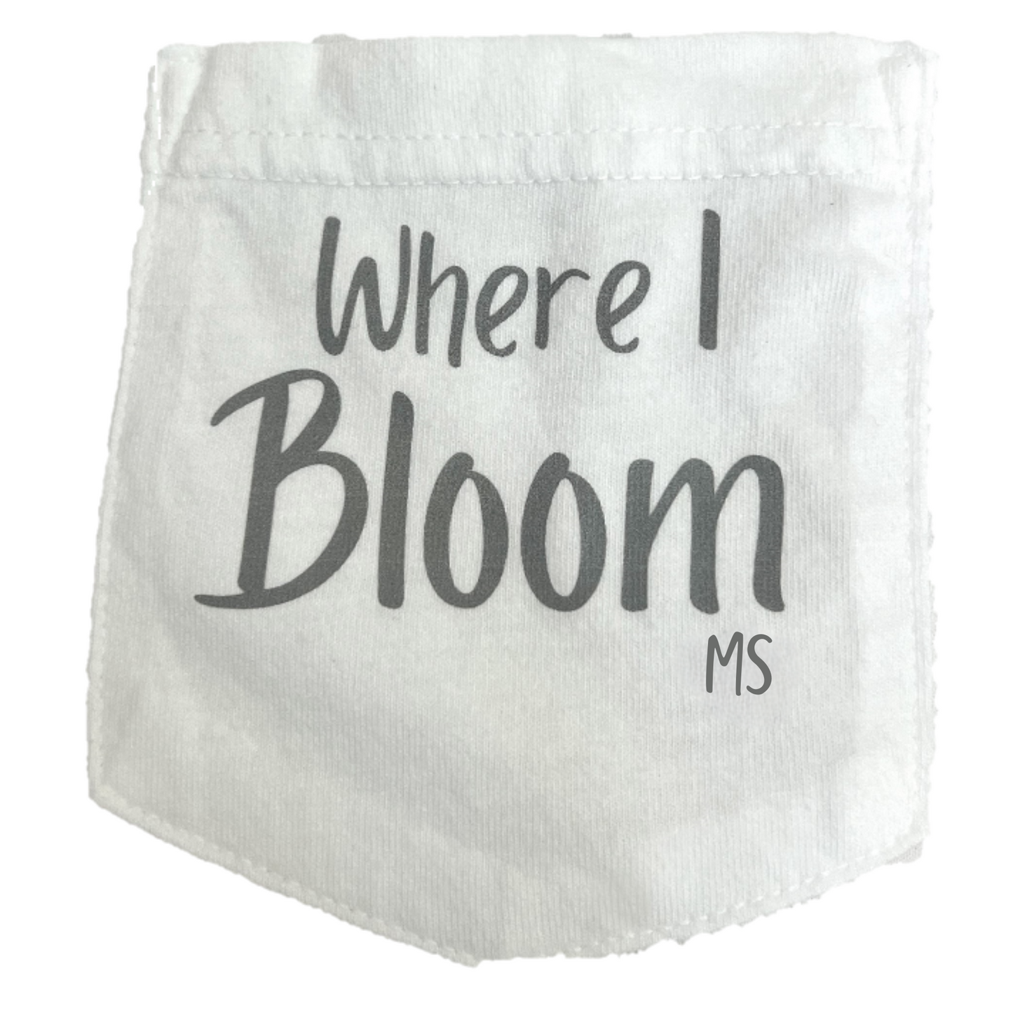 Mississippi Themed Comfort Colors Tshirt - "Where I Bloom" Collection T-Shirts 1818 Farms