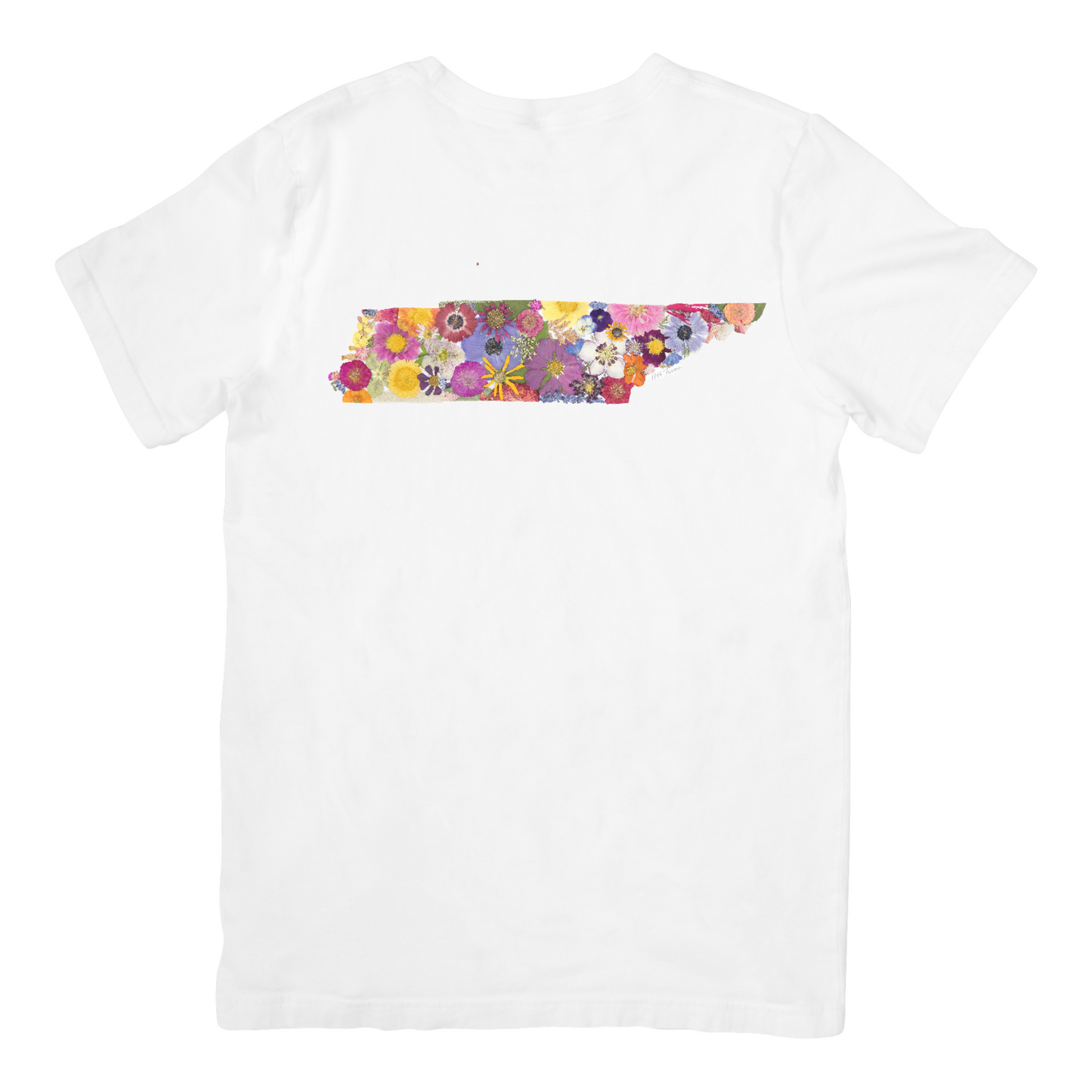Tennessee Themed Comfort Colors Tshirt - "Where I Bloom" Collection T-Shirts 1818 Farms Small White
